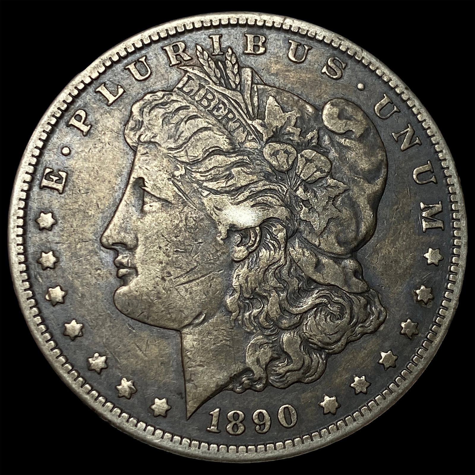 1890-CC Silver Morgan Dollar LIGHTLY CIRCULATED: 1890-CC Silver Morgan Dollar LIGHTLY CIRCULATED