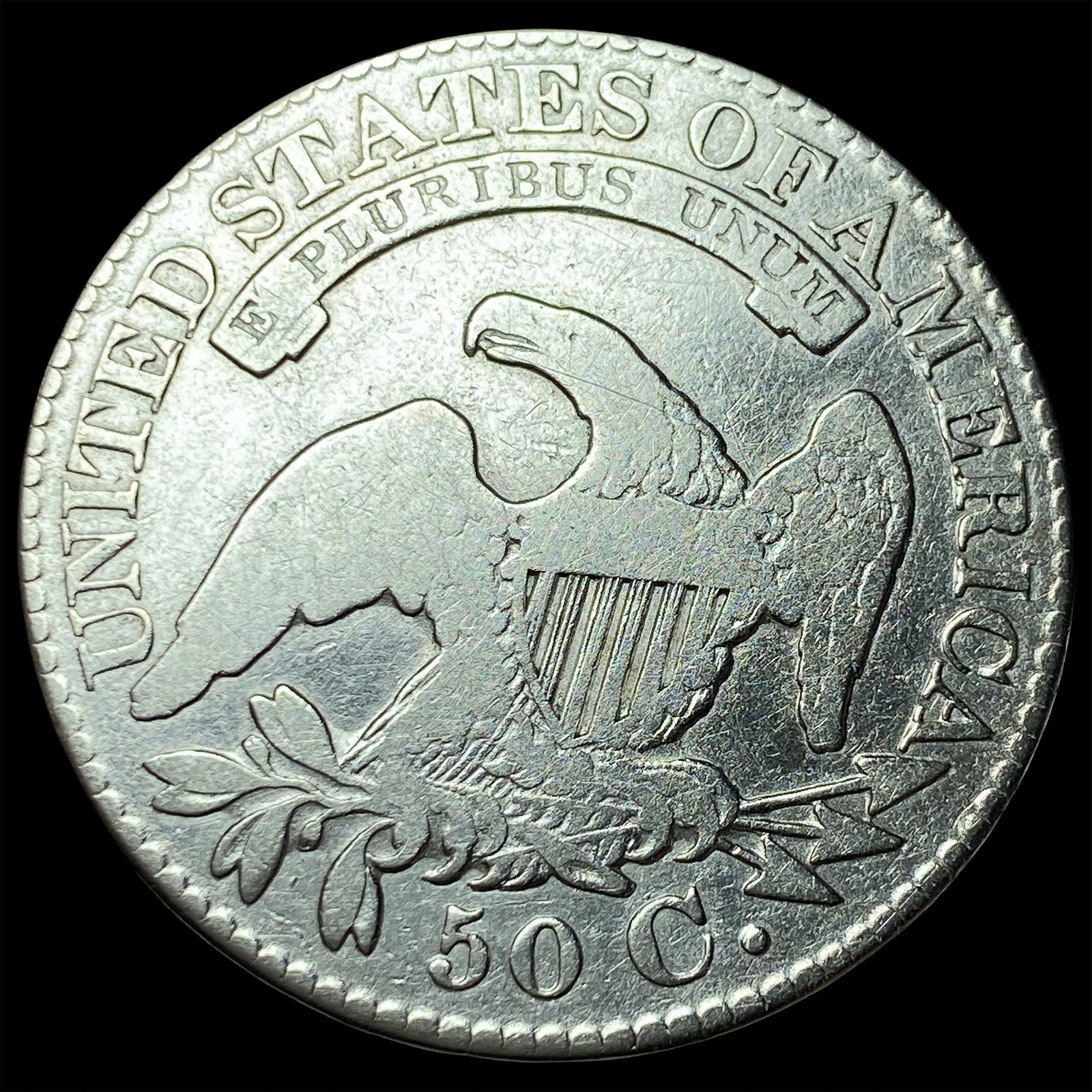 1828 Capped Bust Half Dollar UNCIRCULATED - 2