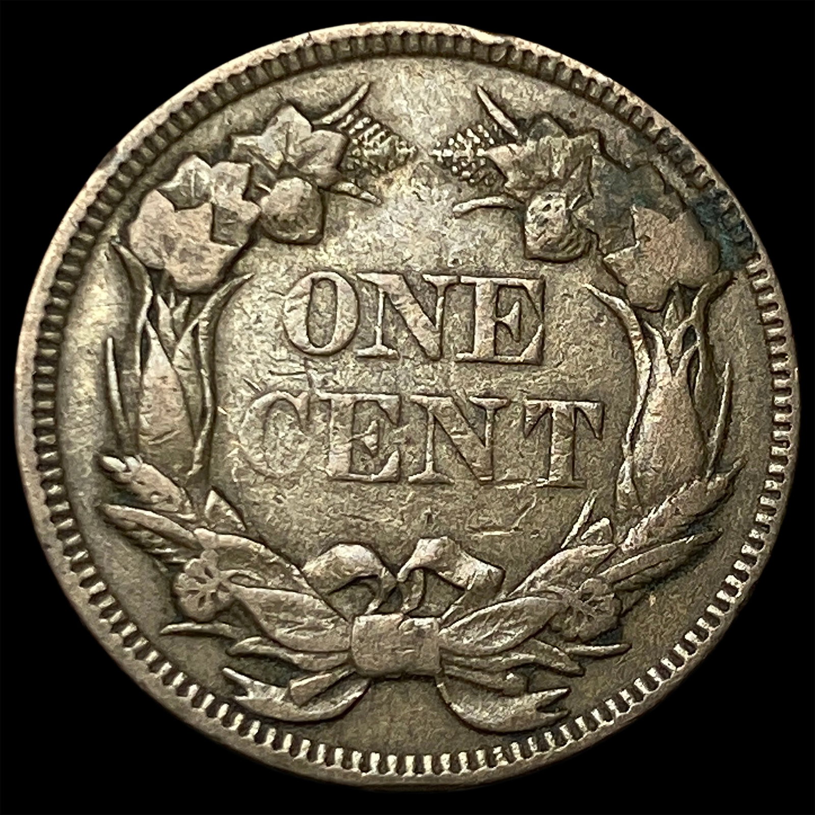 1857 Flying Eagle Cent NEARLY UNCIRCULATED - 2