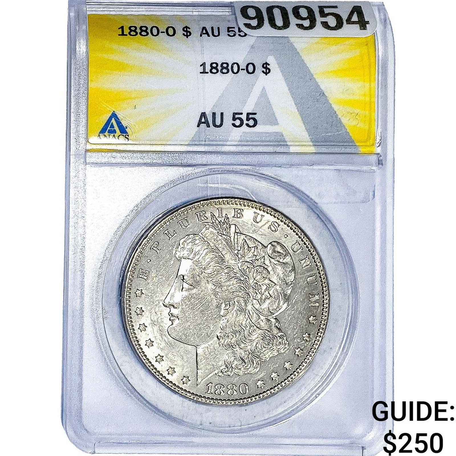 1880-O Morgan Silver Dollar ANACS AU55: 1880-O Morgan Silver Dollar ANACS AU55