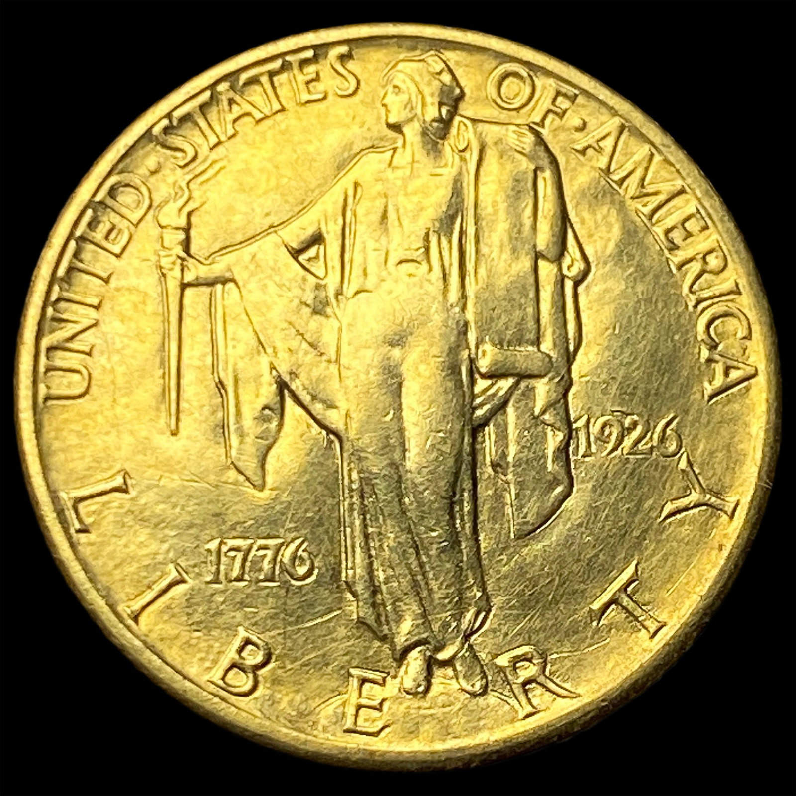 1926 Gold $2.50 Sesquicentennial CLOSELY UNCIRCULATED: 1926 Gold $2.50 Sesquicentennial CLOSELY UNCIRCULATED