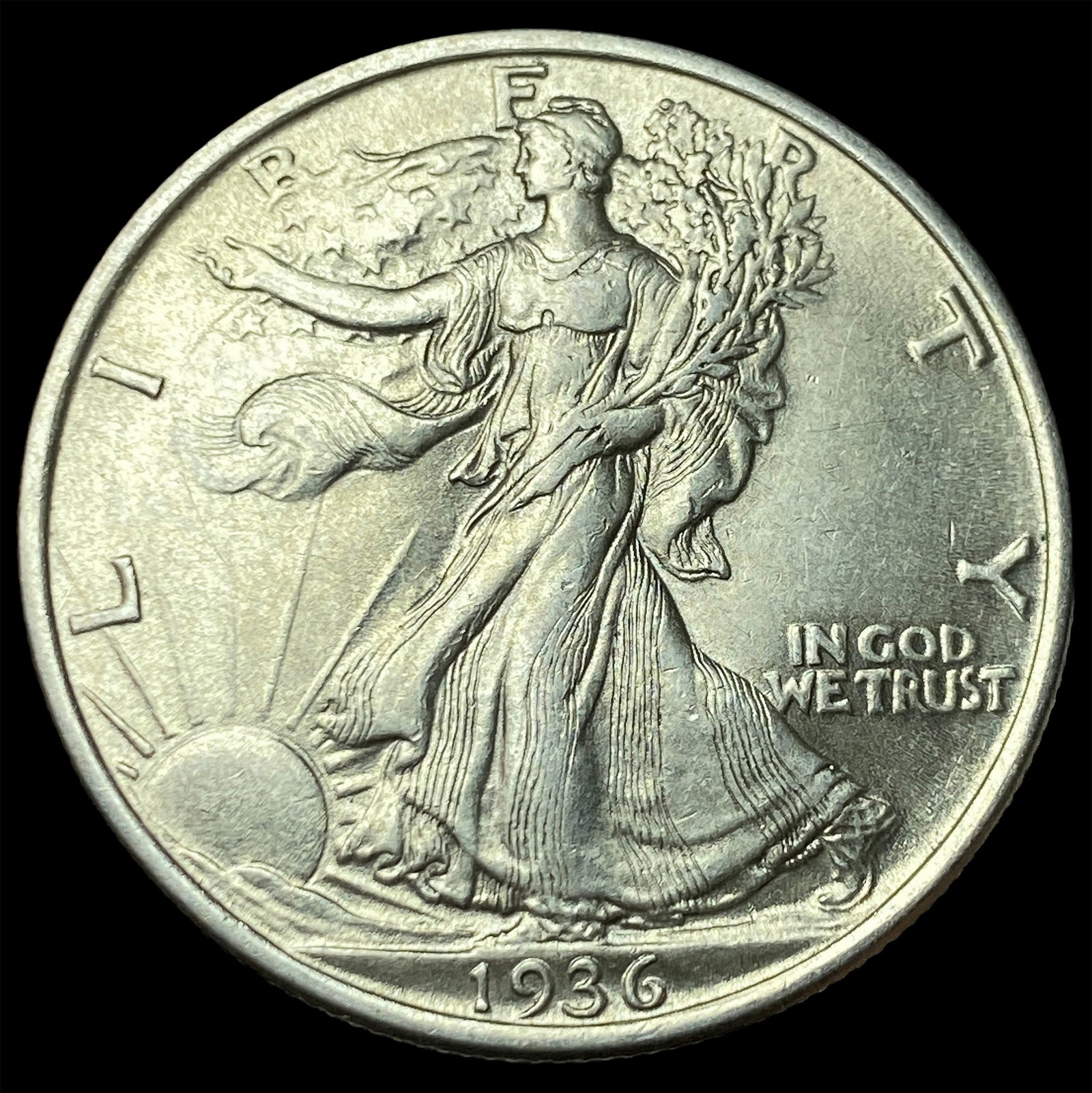 1936 Silver Walking Liberty Half Dollar UNCIRCULATED (1 of 2)