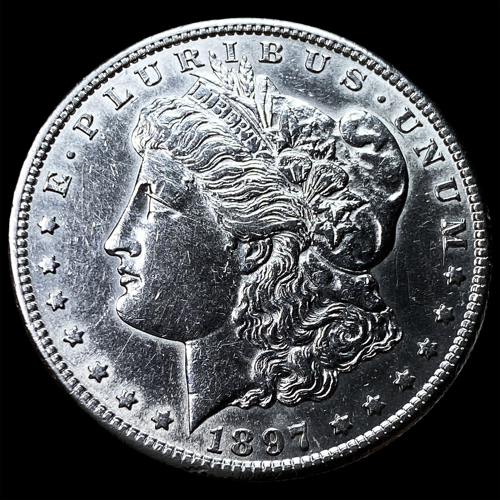 1897-S Silver Morgan Dollar CLOSELY UNCIRCULATED: 1897-S Silver Morgan Dollar CLOSELY UNCIRCULATED