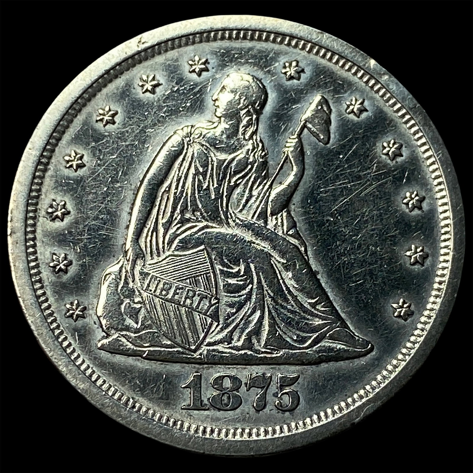 1875-S Silver Twenty Cent Piece HIGH GRADE (1 of 2)