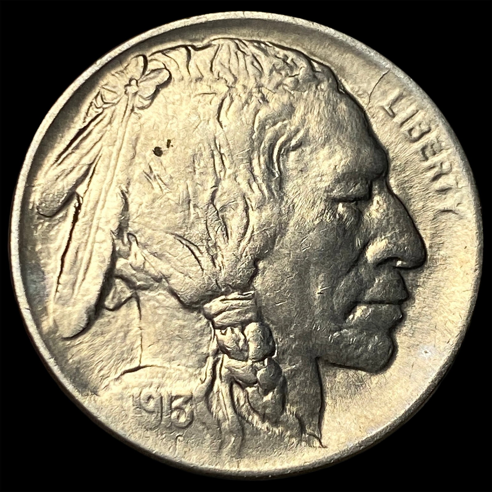 1913-D Buffalo Nickel Type 1 UNCIRCULATED: 1913-D Buffalo Nickel Type 1 UNCIRCULATED