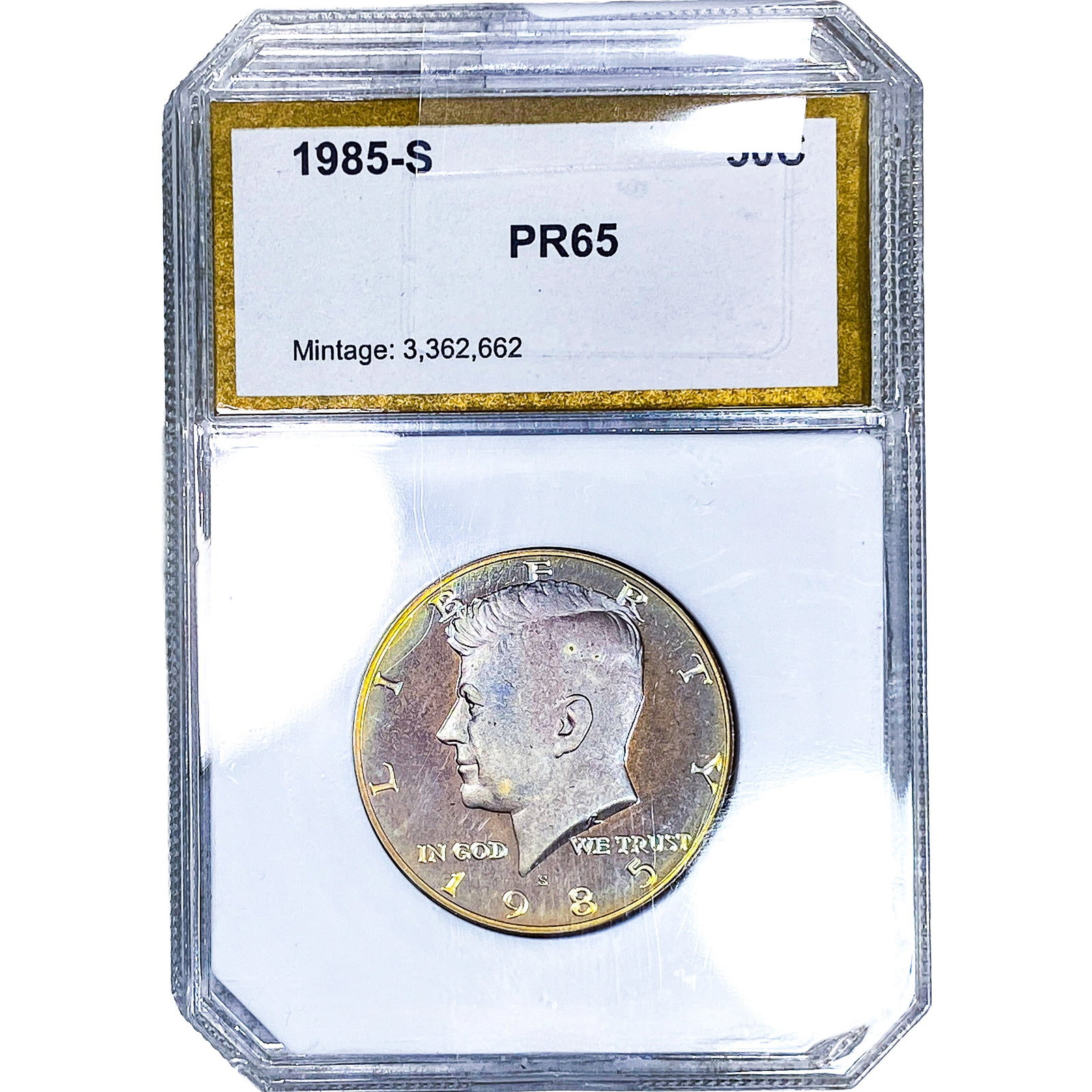 1985-S Kennedy Half Dollar PCI PR65: 1985-S Kennedy Half Dollar PCI PR65