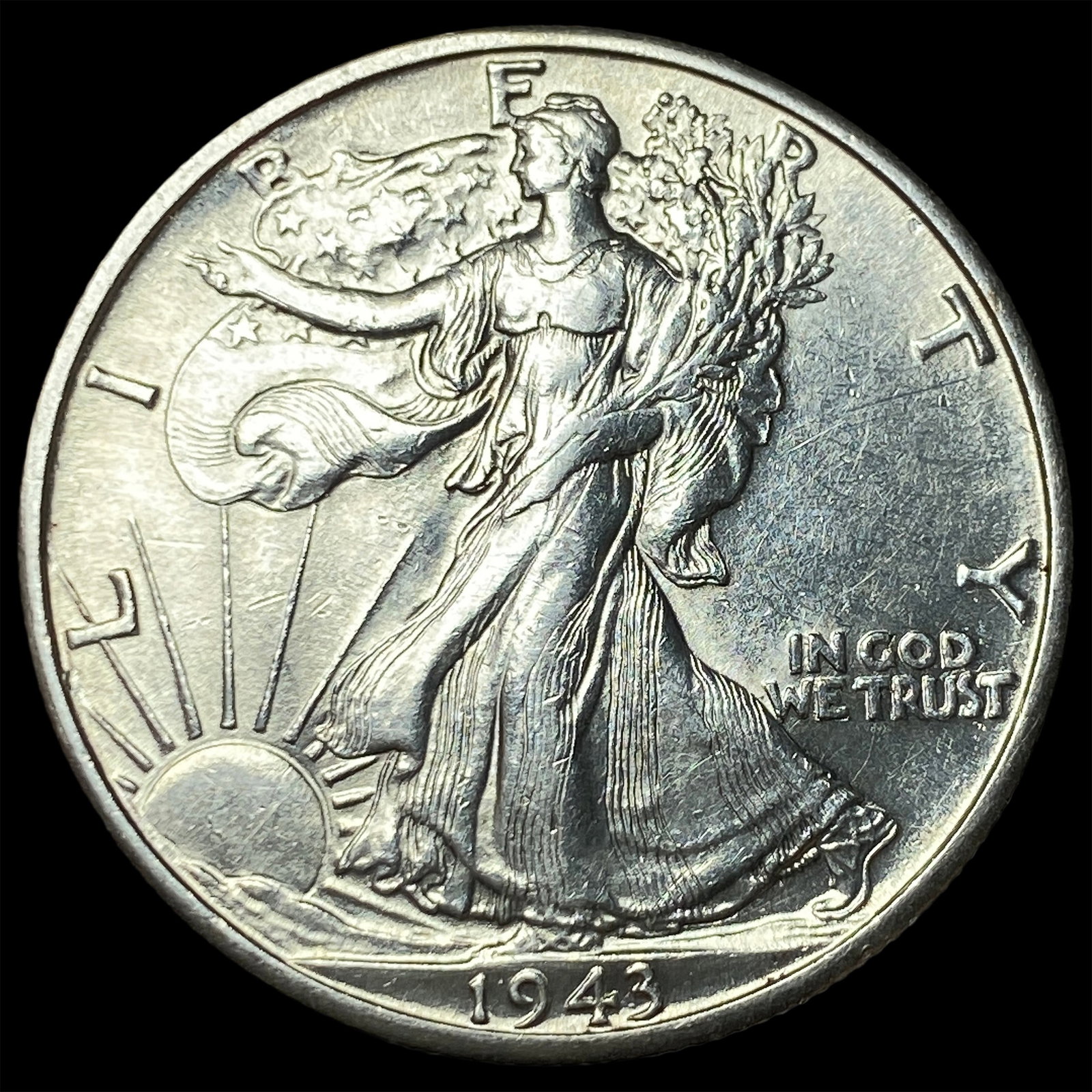 1943-D Silver Walking Liberty Half Dollar CHOICE AU (1 of 2)