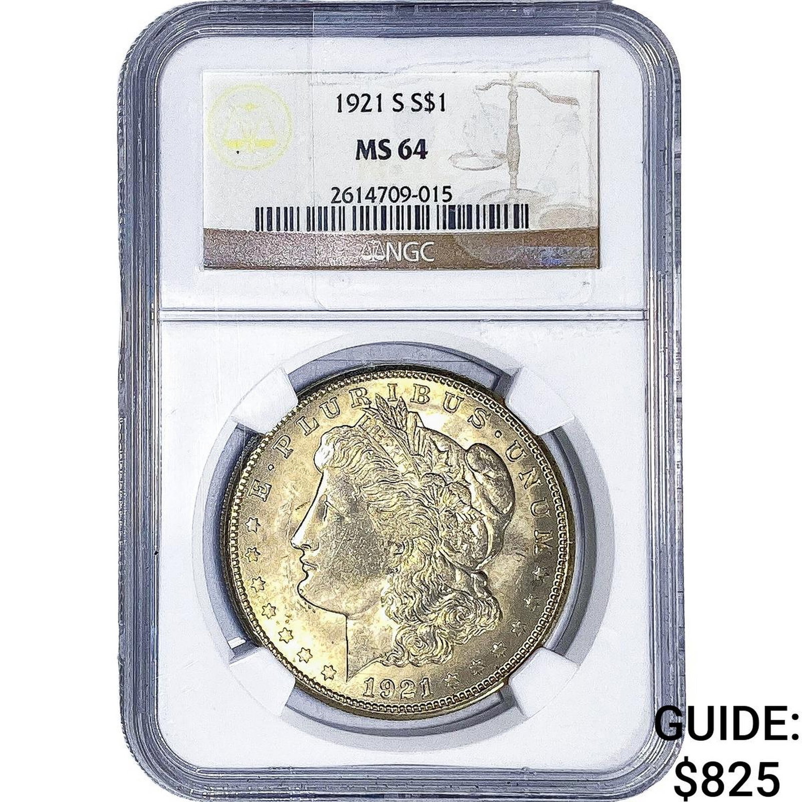 1921-S Morgan Silver Dollar NGC MS64 (1 of 2)