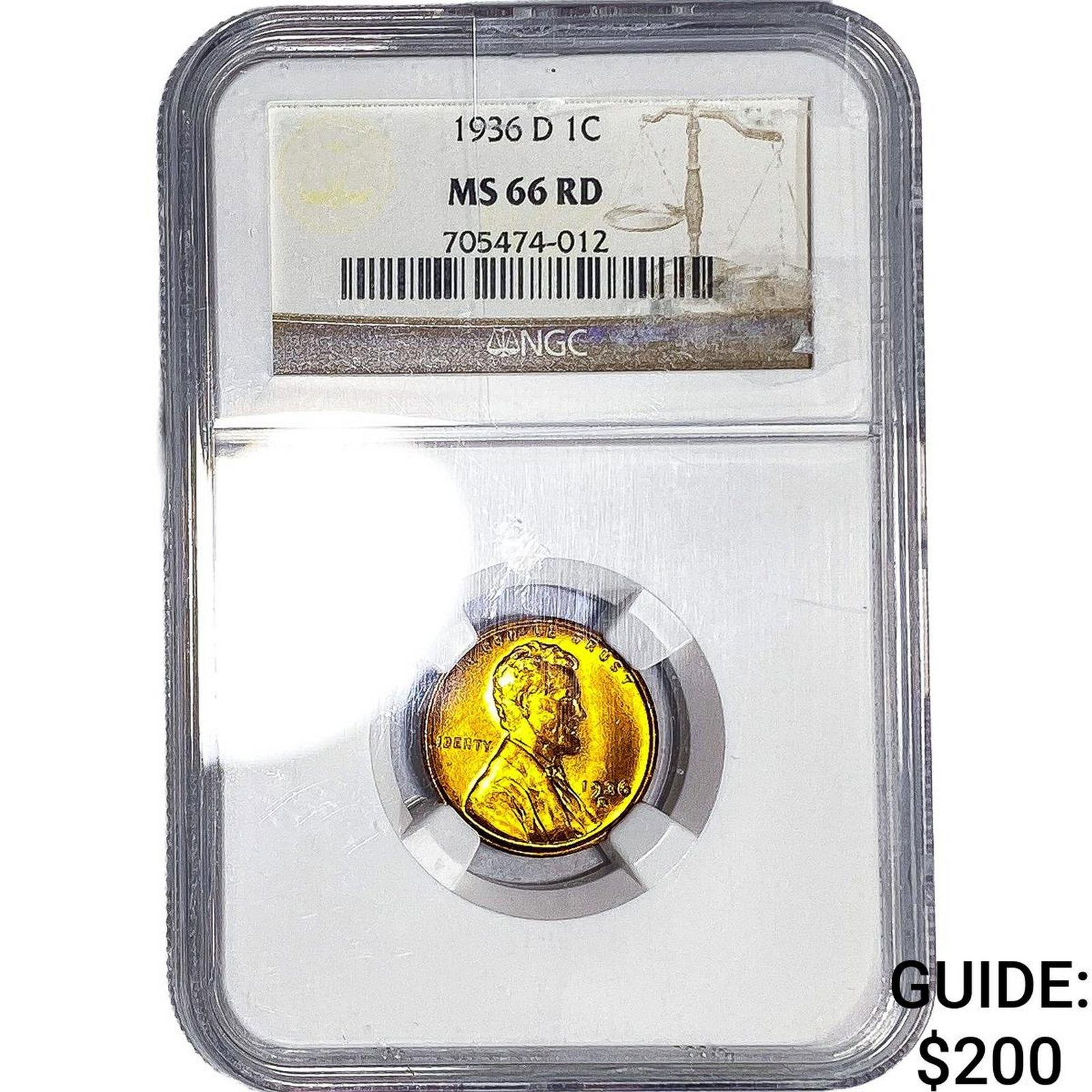 1936-D Wheat Cent NGC MS66 RD (1 of 2)
