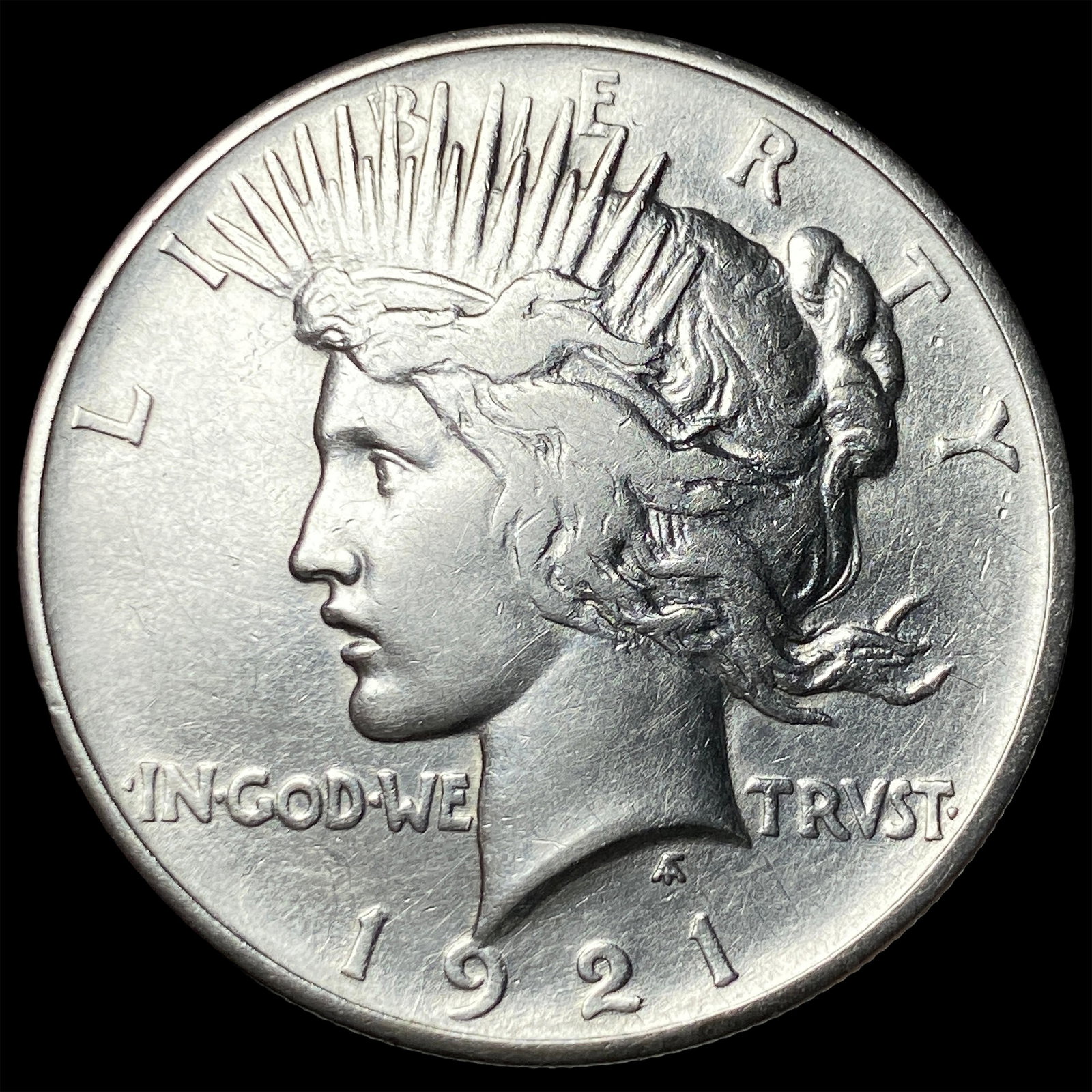 1921 Silver Peace Dollar CLOSELY UNCIRCULATED (1 of 2)