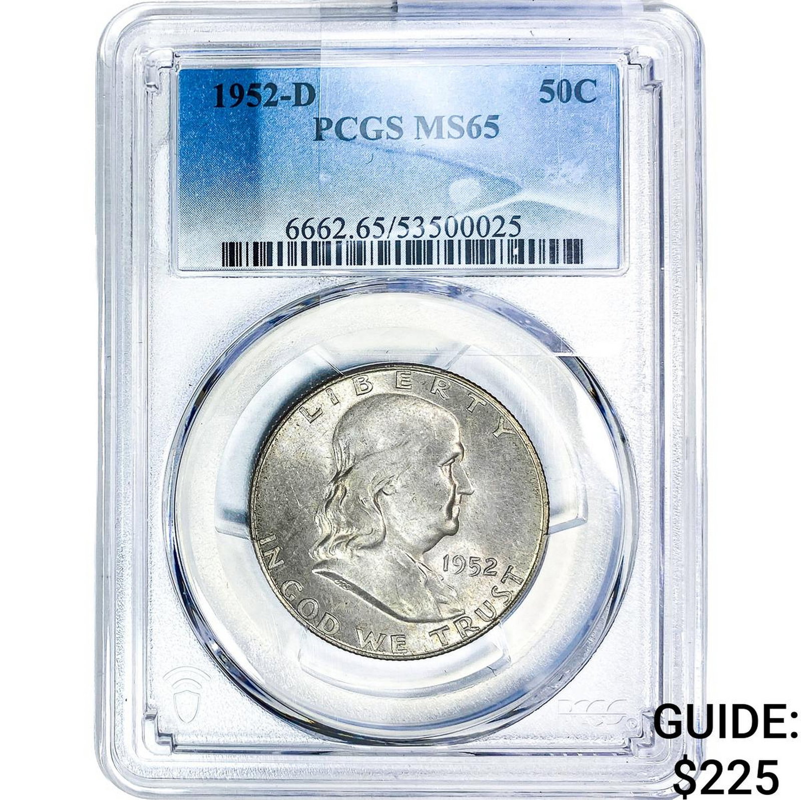 1952-D Franklin Half Dollar PCGS MS65 (1 of 2)