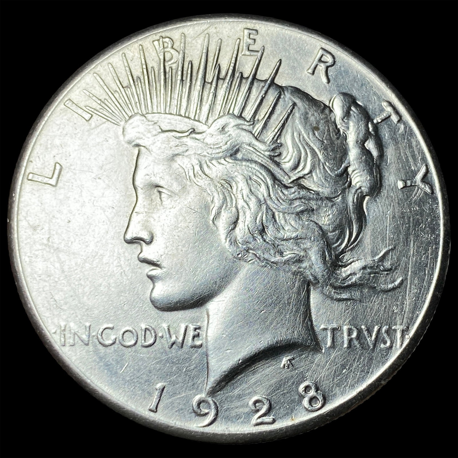 1928 Silver Peace Dollar CLOSELY UNCIRCULATED: 1928 Silver Peace Dollar CLOSELY UNCIRCULATED