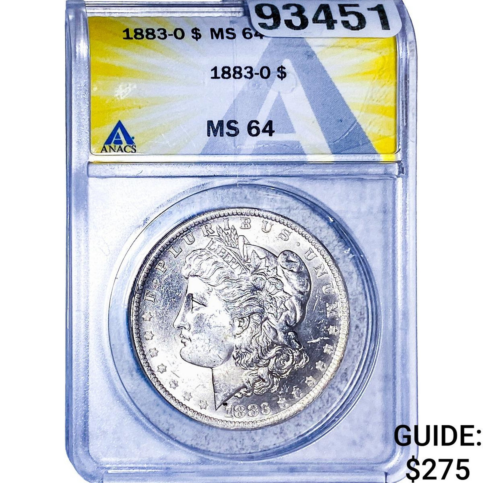 1883-O Morgan Silver Dollar NGC MS64: 1883-O Morgan Silver Dollar NGC MS64