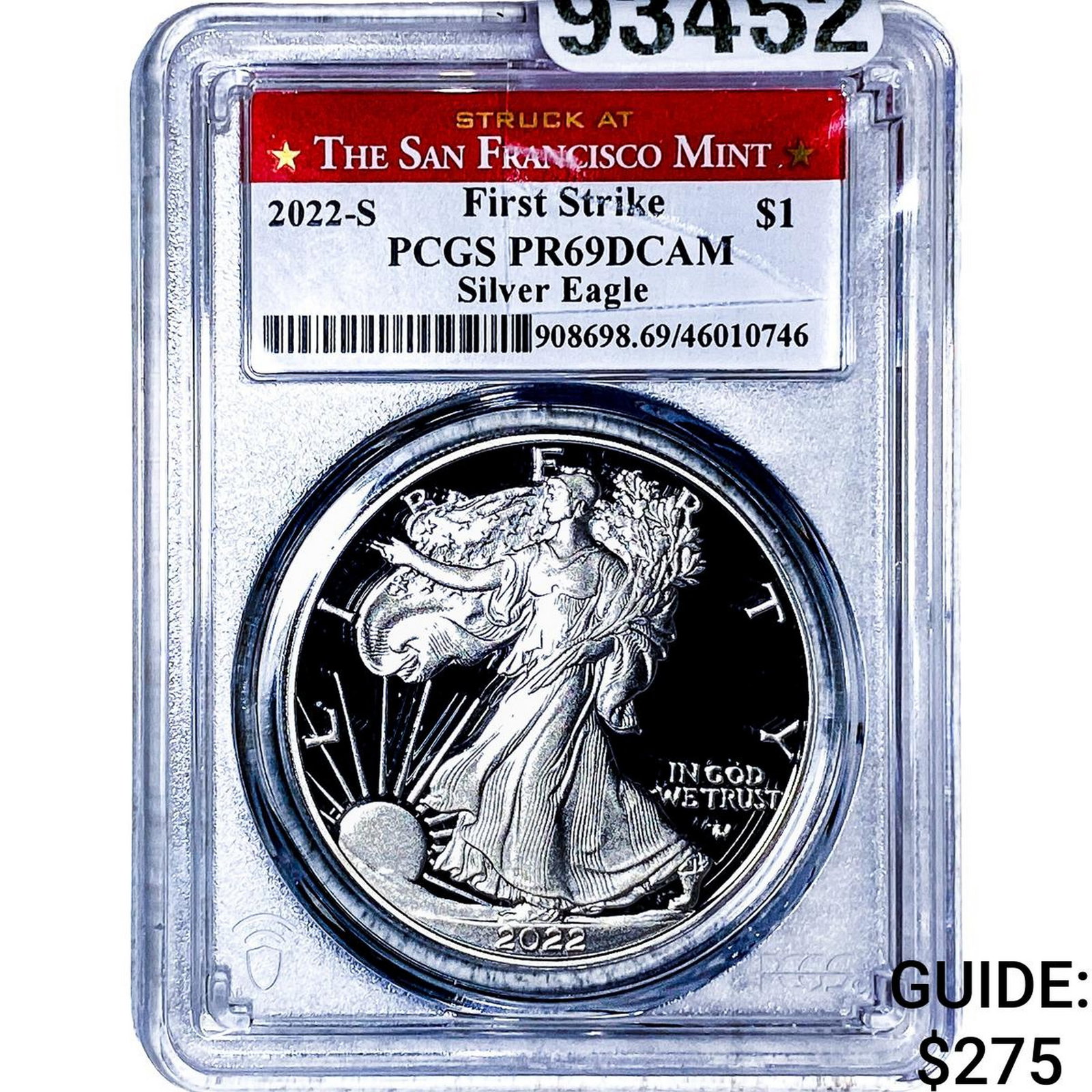 2022-S Silver Eagle PCGS PR69 DCAM (1 of 2)