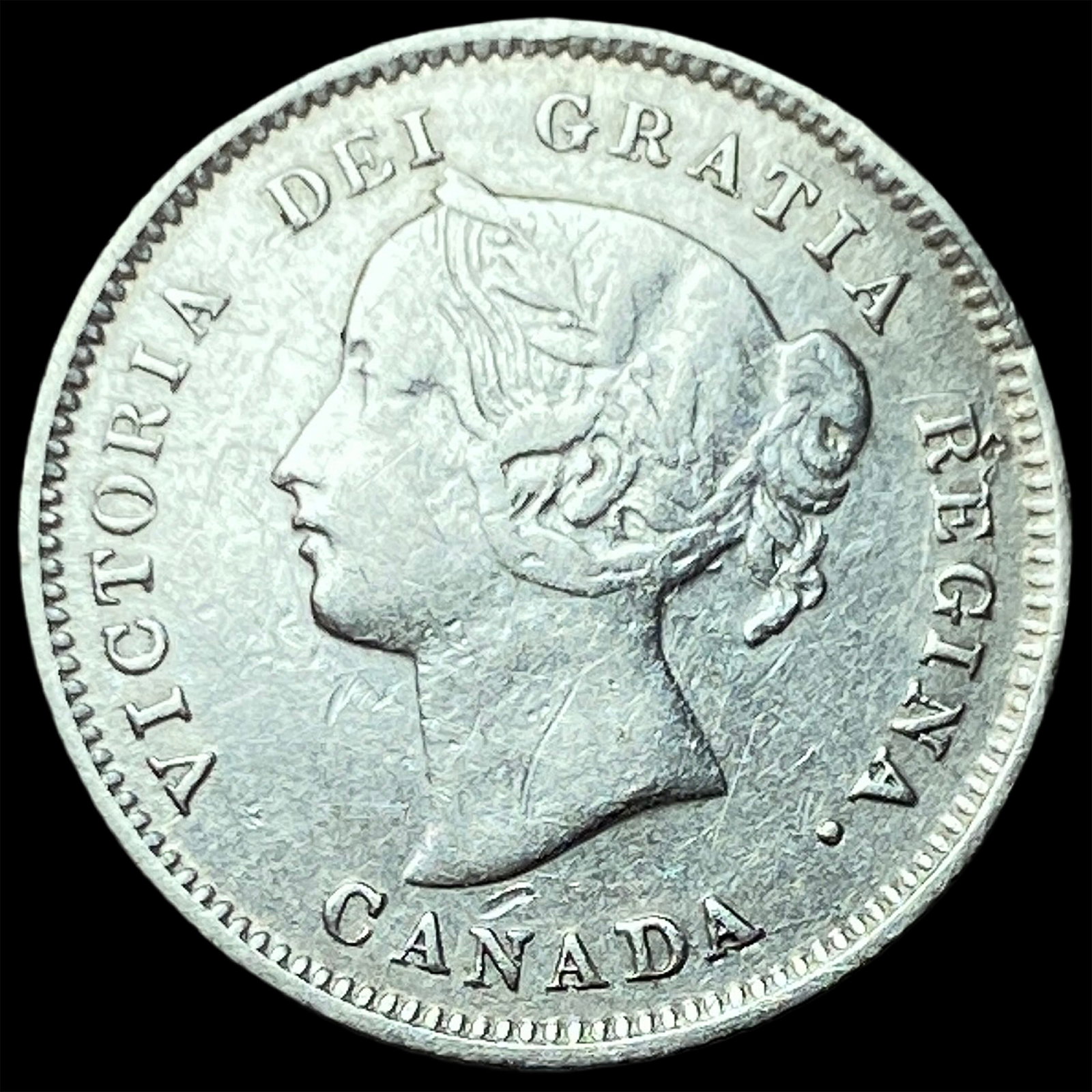 1872-H Silver 5 Cents Canada CLOSELY UNCIRCULATED (1 of 2)