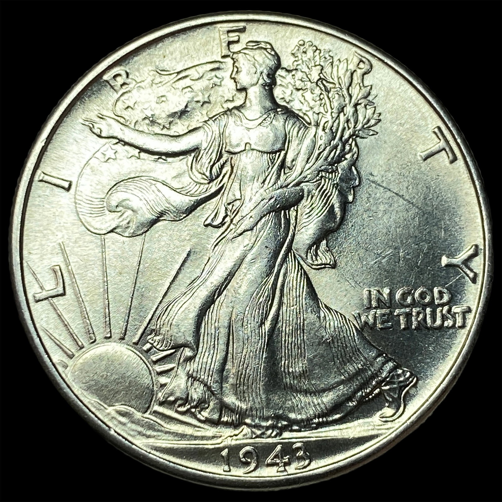 1943 Silver Half Dollar (Walking Liberty) UNCIRCULATED (1 of 2)