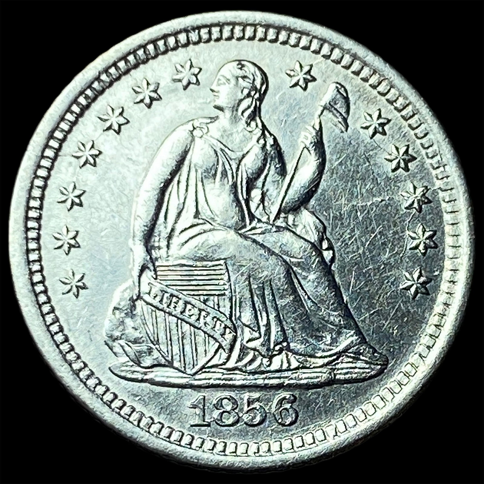 1856-O Silver Half Dime UNCIRCULATED: 1856-O Silver Half Dime UNCIRCULATED