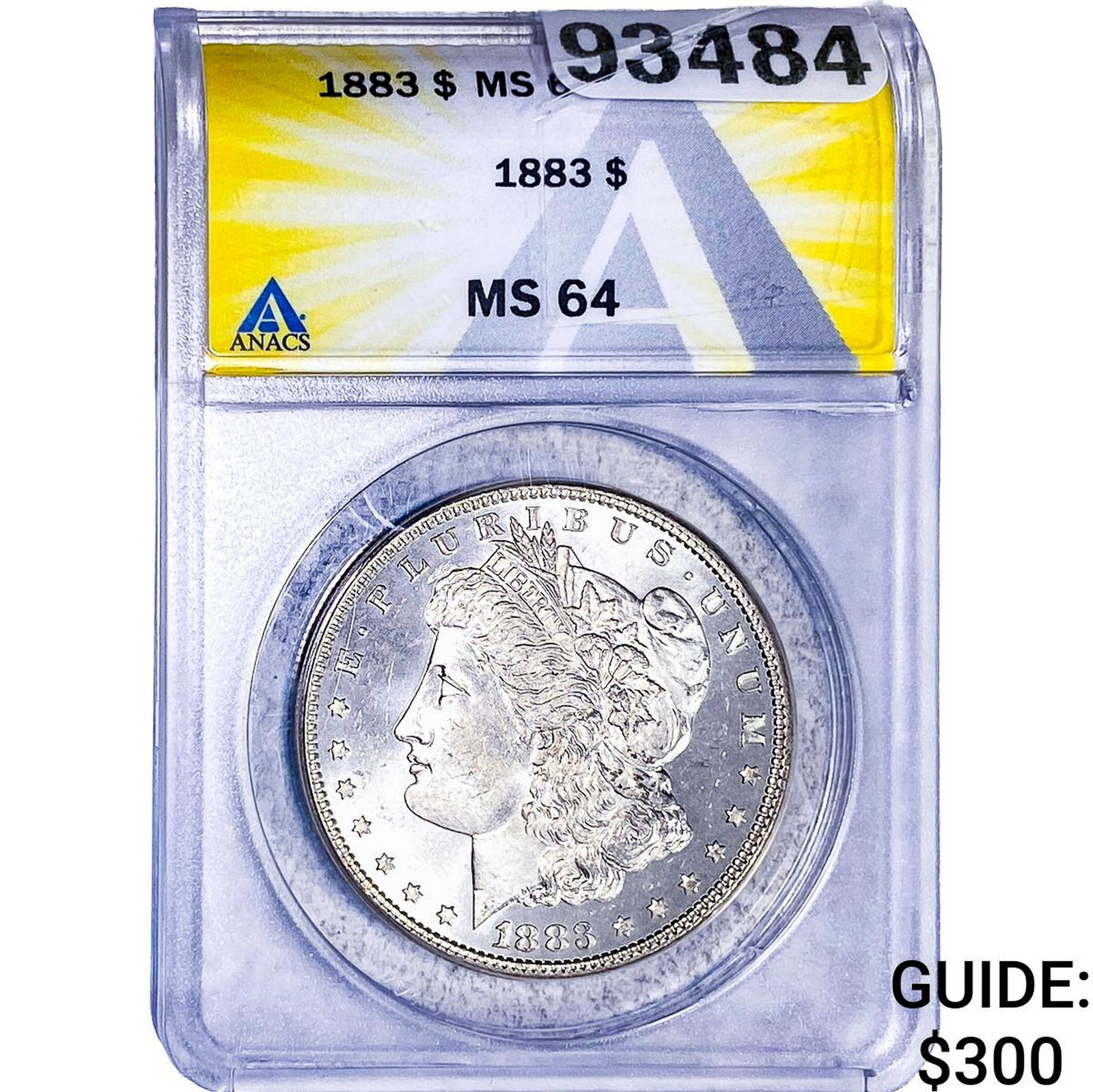 1883 Morgan Silver Dollar ANACS MS64: 1883 Morgan Silver Dollar ANACS MS64