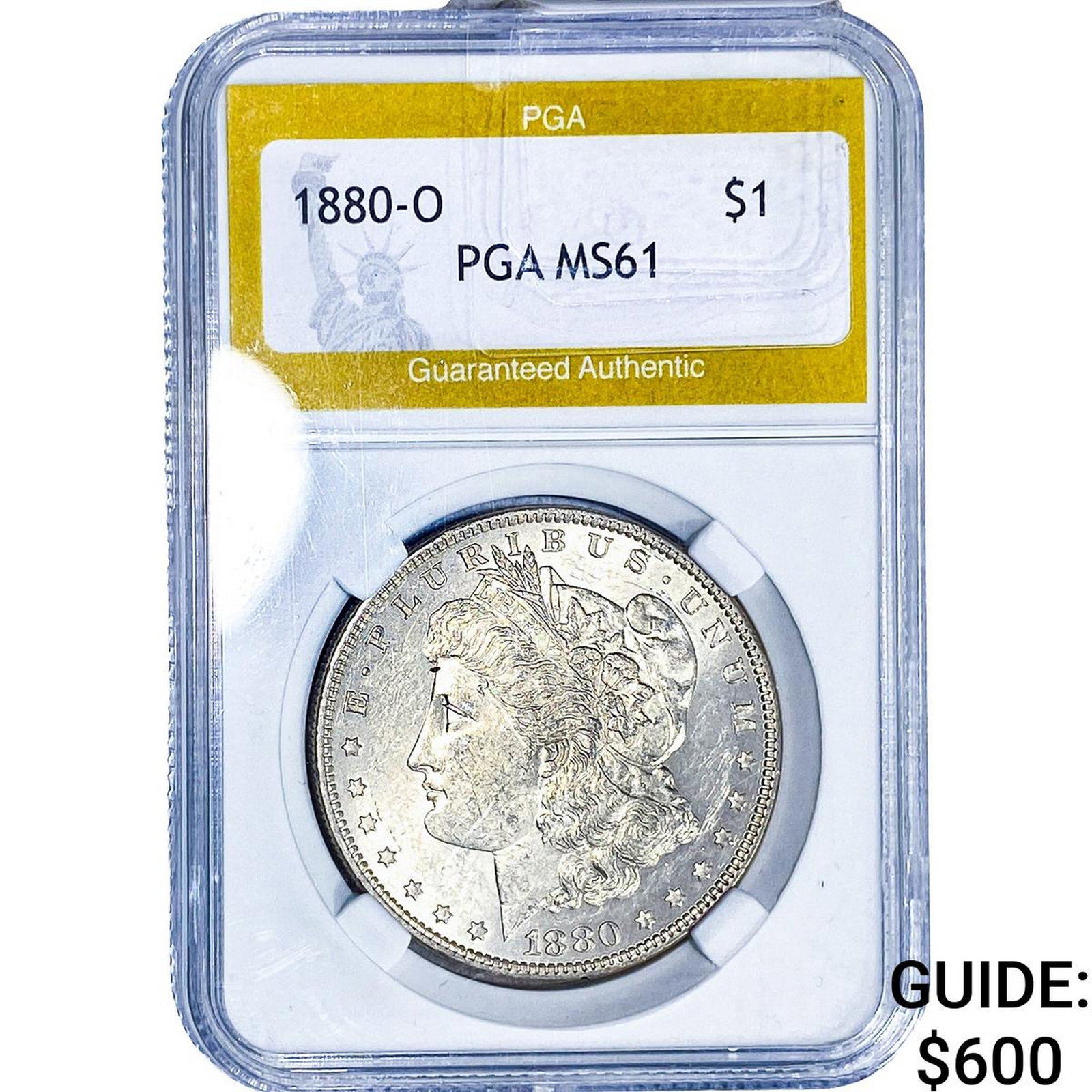 1880-O Morgan Silver Dollar PGA MS61 (1 of 2)