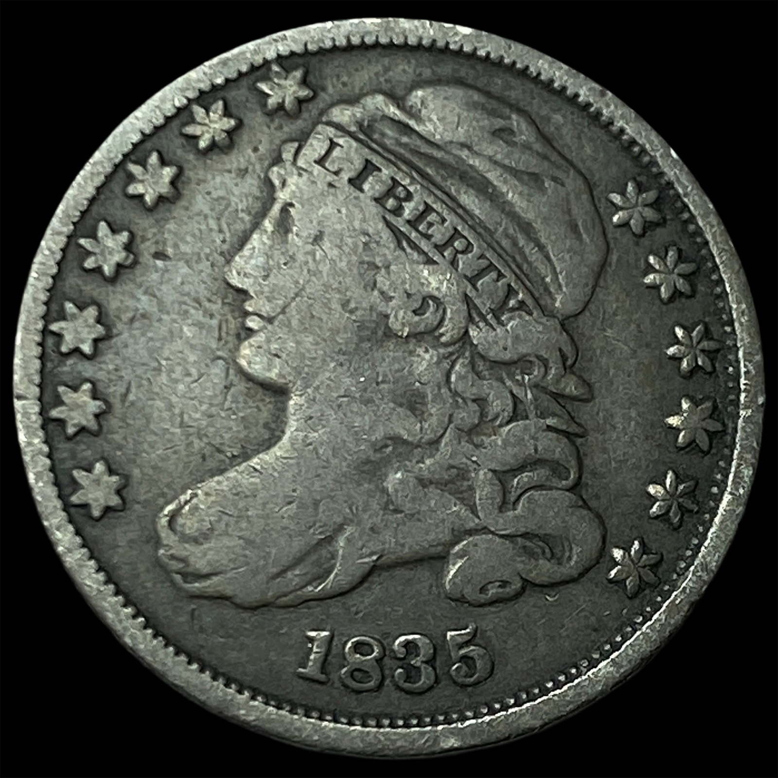 1835 Capped Bust Dime LIGHTLY CIRCULATED (1 of 2)