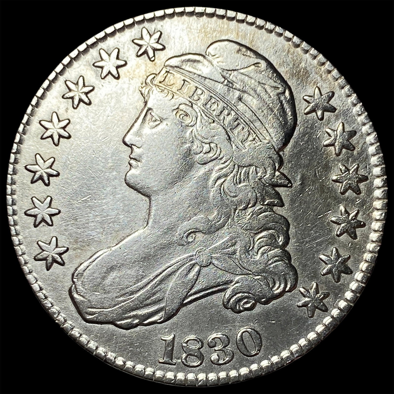 1830 Capped Bust Half Dollar CLOSELY UNCIRCULATED (1 of 2)