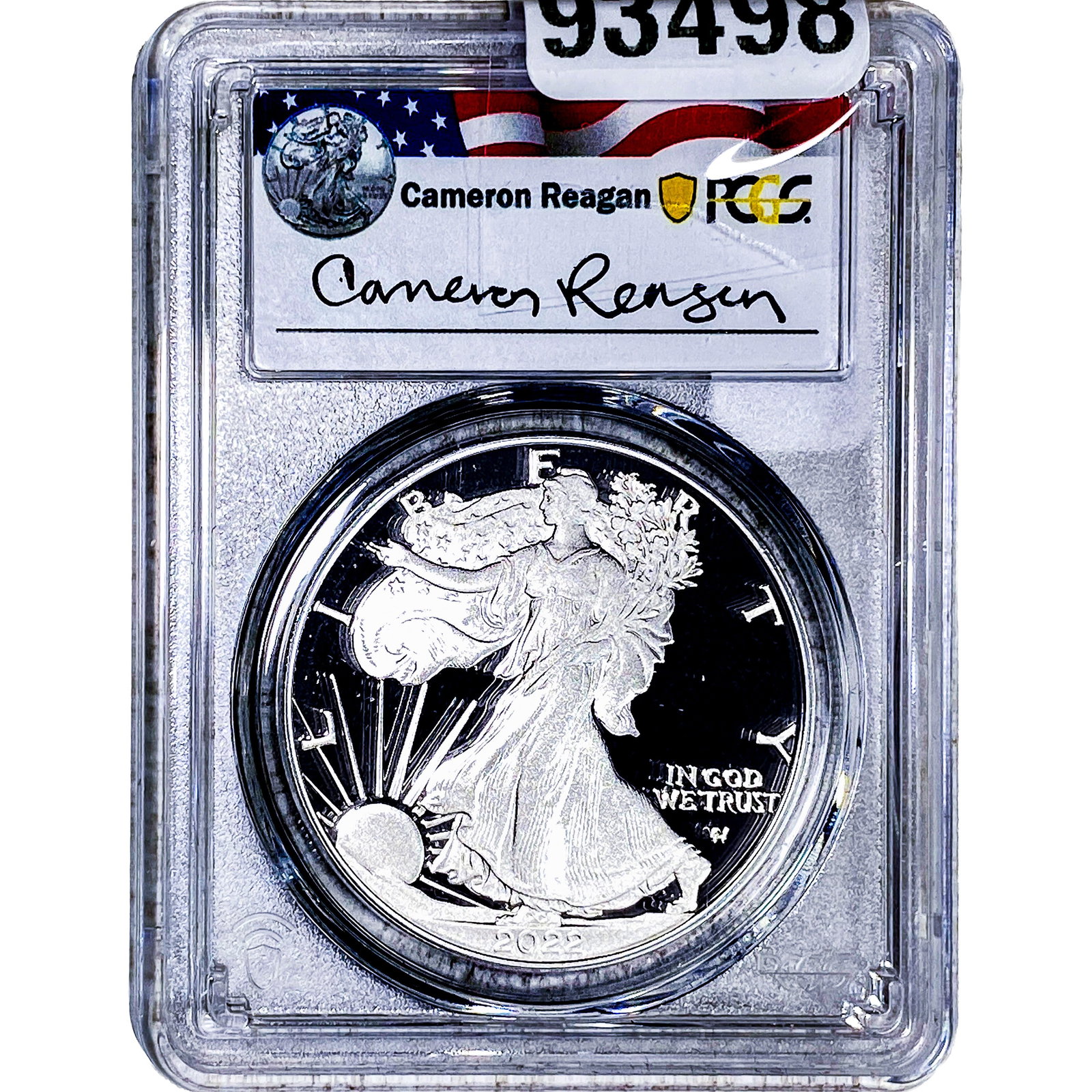2022-W Silver Eagle PCGS PR69 DCAM: 2022-W Silver Eagle PCGS PR69 DCAM