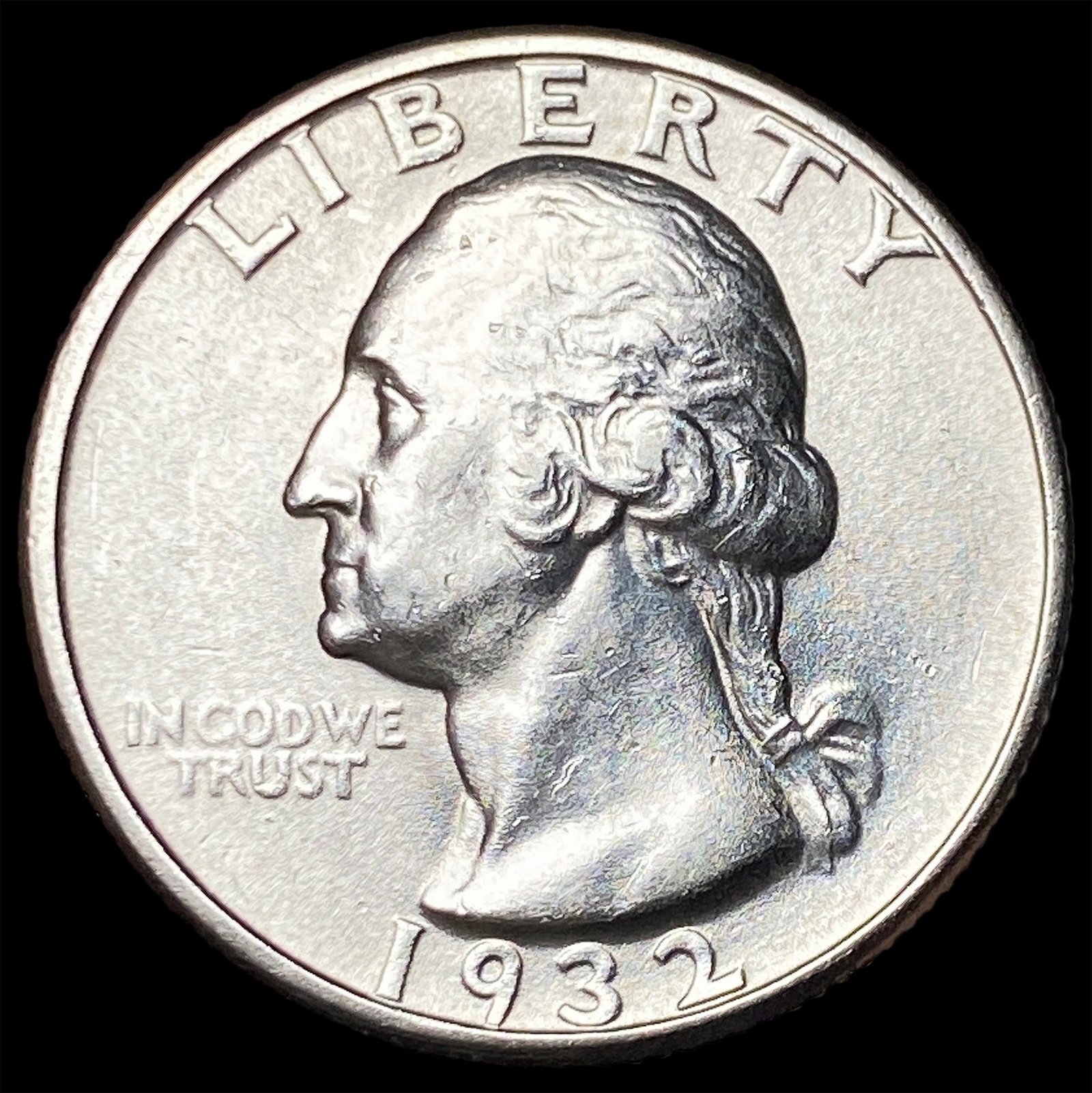 1932 Silver Quarter Dollar UNCIRCULATED: 1932 Silver Quarter Dollar UNCIRCULATED