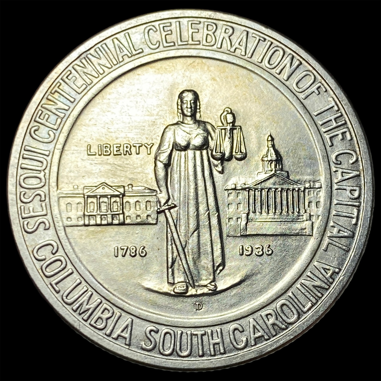 1936-D Columbia Sesquicentennial Half Dollar UNCIRCULATED (1 of 2)