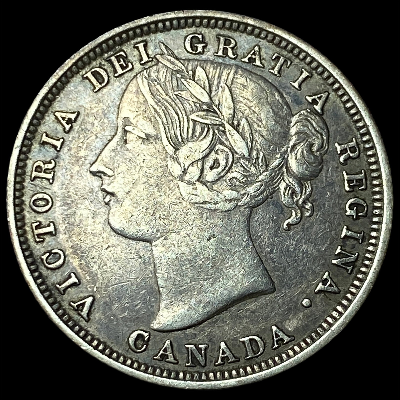 1858 Canada Silver 20 Cents NEARLY UNCIRCULATED: 1858 Canada Silver 20 Cents NEARLY UNCIRCULATED