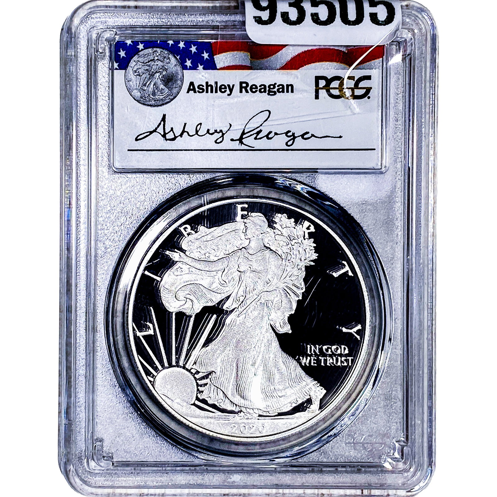 2020-W Silver Eagle PCGS PR69 DCAM: 2020-W Silver Eagle PCGS PR69 DCAM