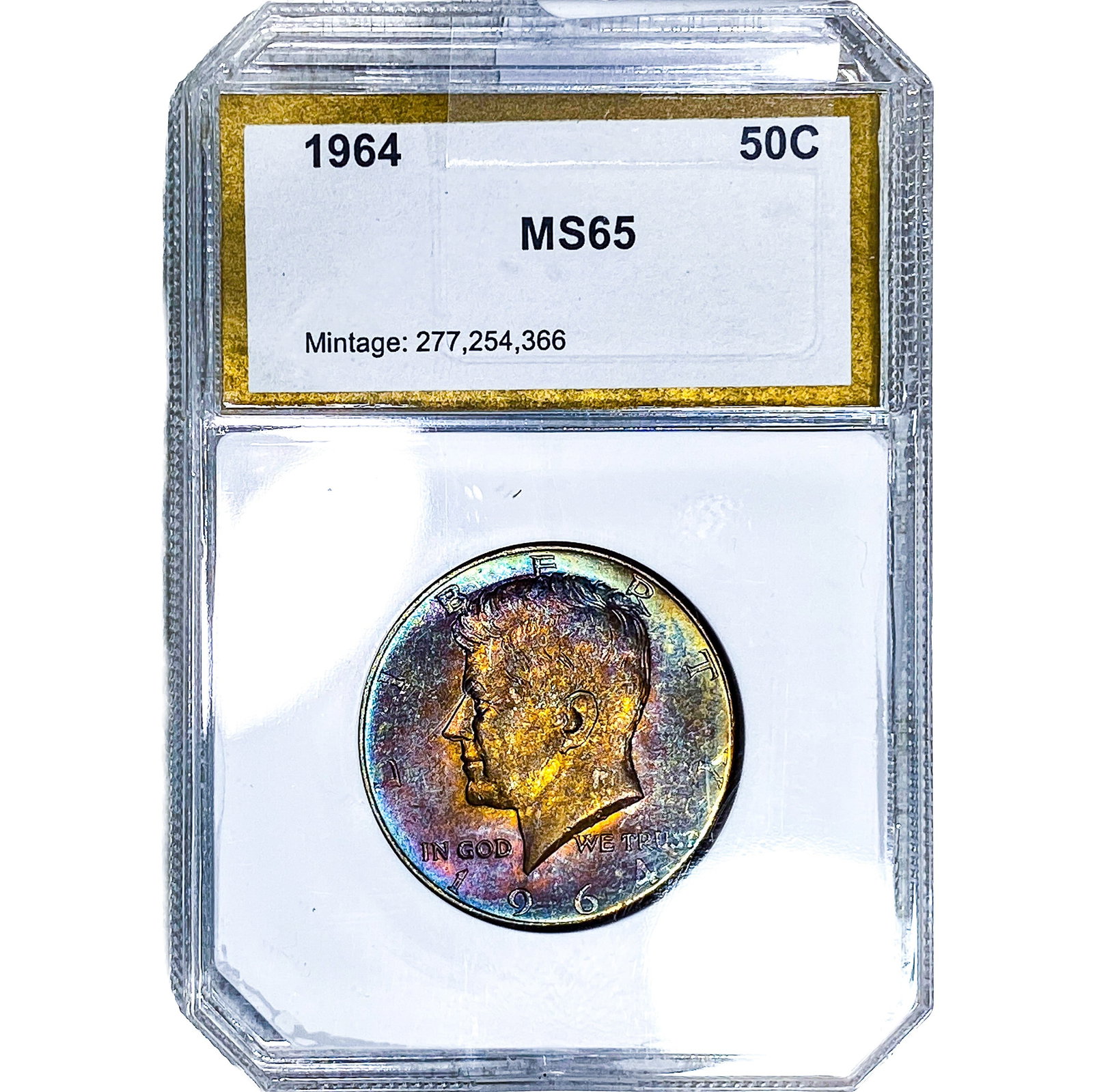 1964 Kennedy Half Dollar PCI MS65: 1964 Kennedy Half Dollar PCI MS65