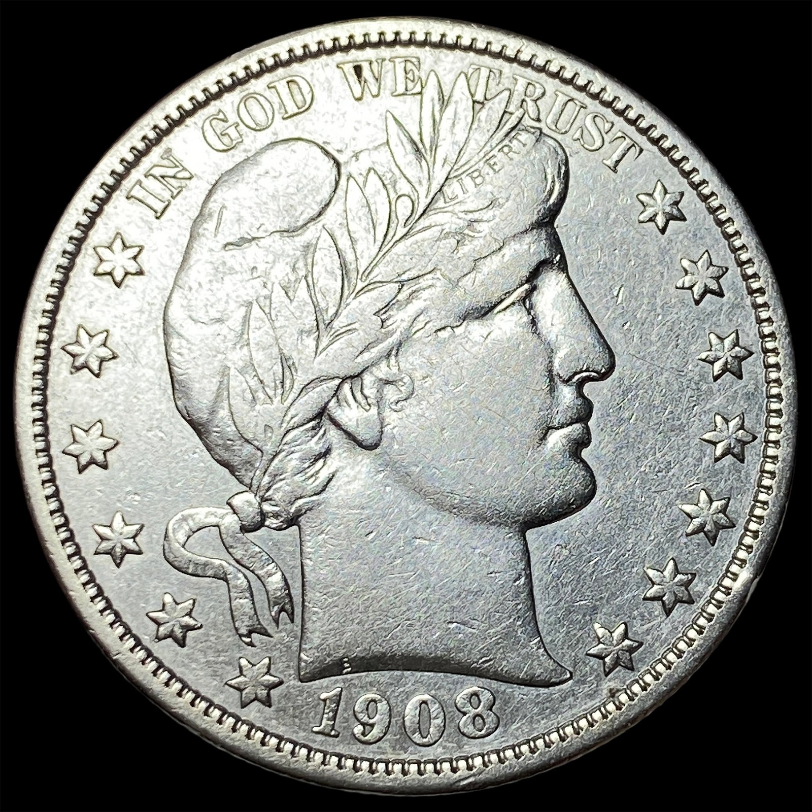 1908 Barber Half Dollar UNCIRCULATED: 1908 Barber Half Dollar UNCIRCULATED