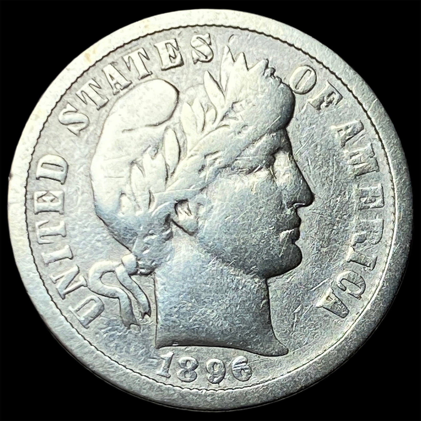 1896-O Silver Barber Dime LIGHTLY CIRCULATED (1 of 2)