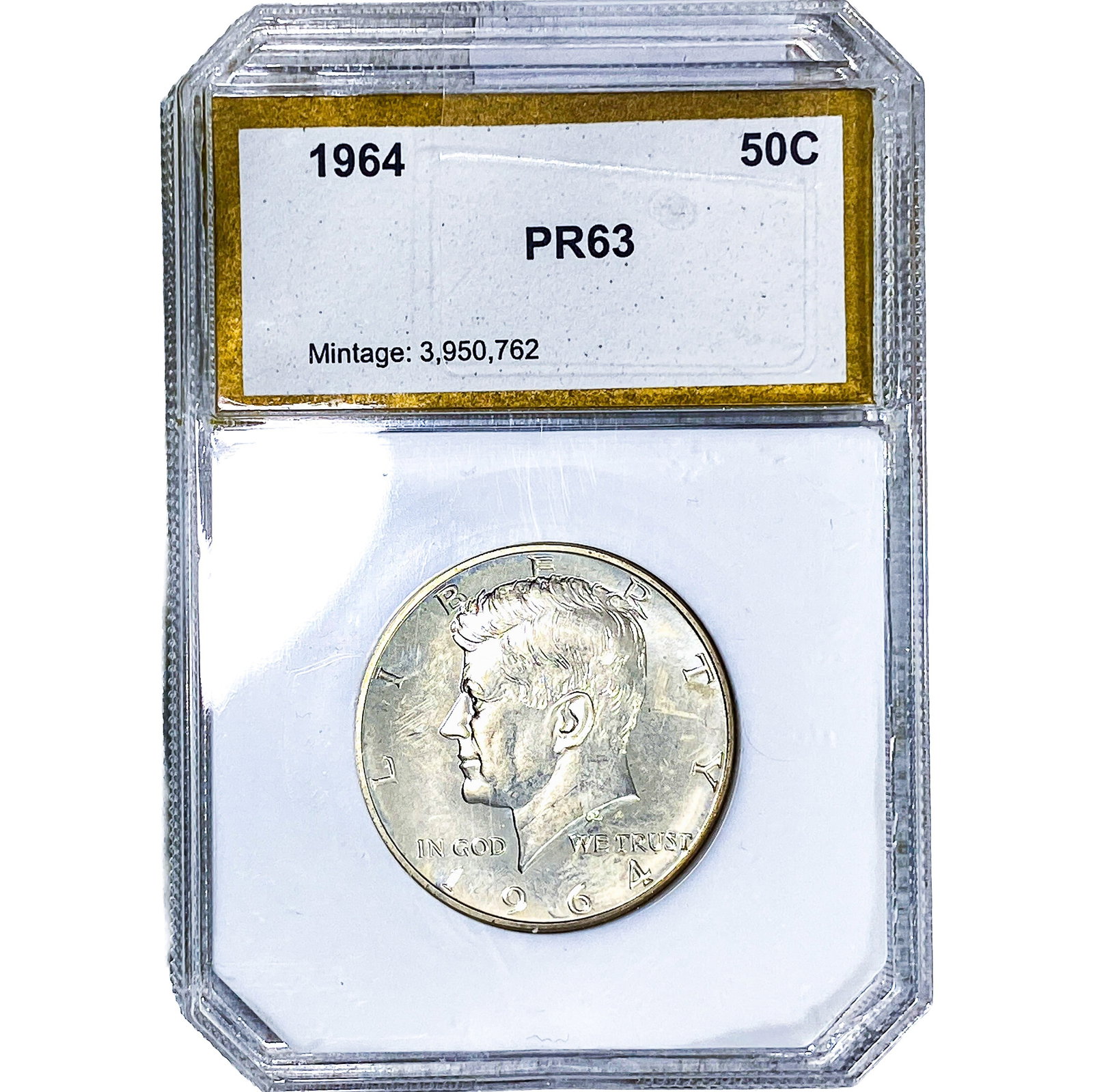 1964 Kennedy Half Dollar PCI PR63 (1 of 2)