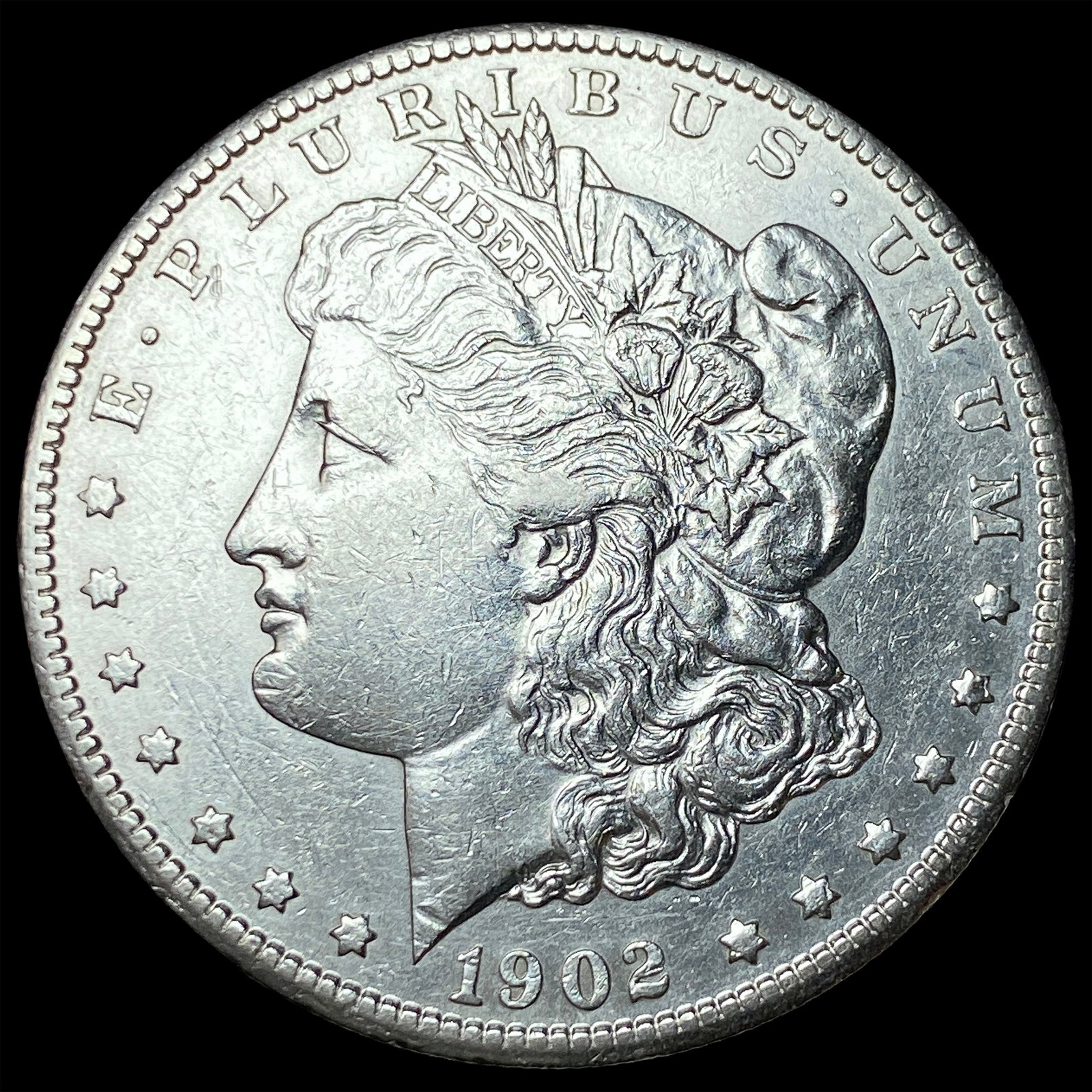 1902-S Silver Morgan Dollar CLOSELY UNCIRCULATED (1 of 2)