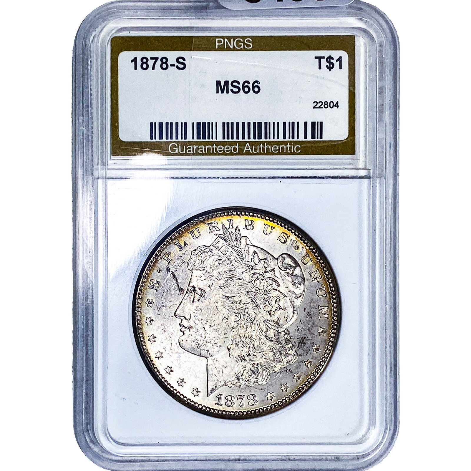 1878-S Morgan Silver Dollar PNGS MS66 (1 of 2)