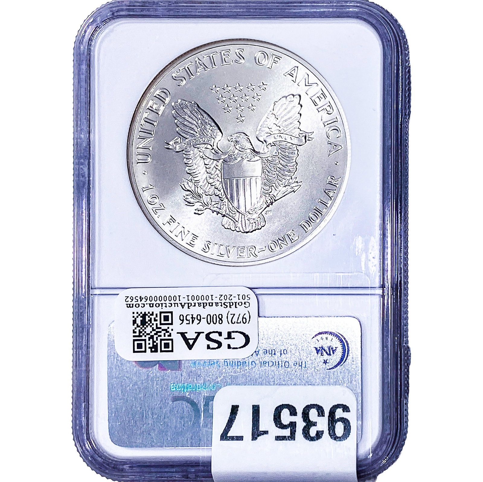 1989 Silver Eagle NGC MS69 - 2
