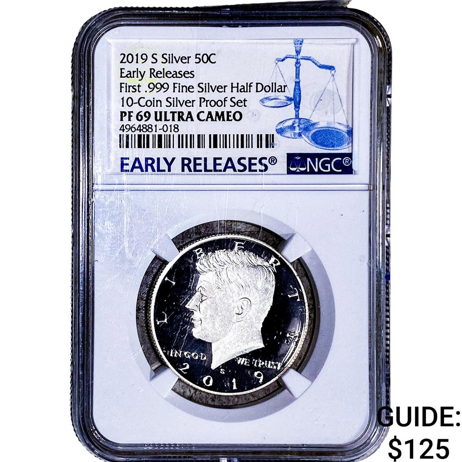 2019-S Kennedy Half Dollar NGC PF69 Silver: 2019-S Kennedy Half Dollar NGC PF69 Silver
