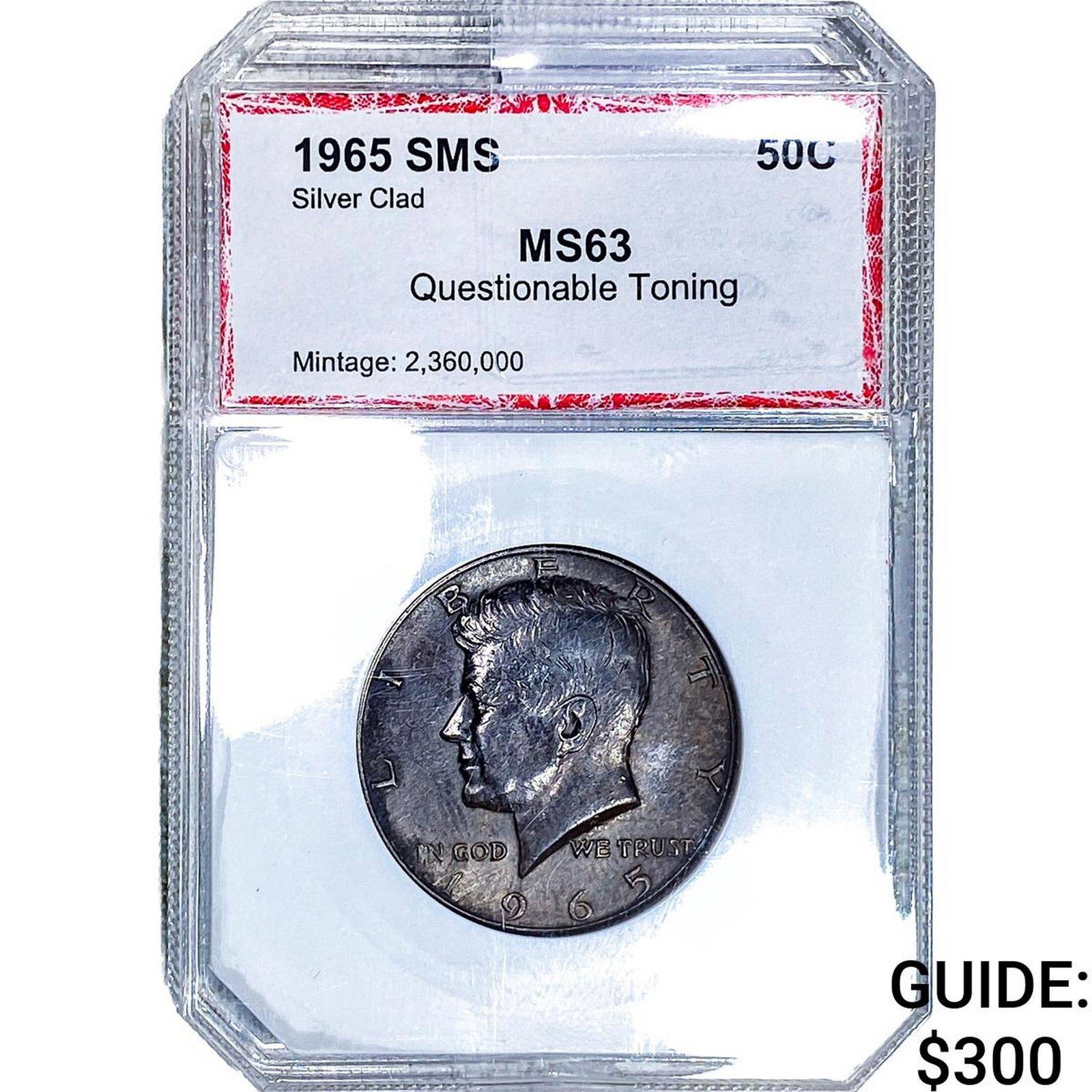 1965 Kennedy Half Dollar PCI MS63 (1 of 2)