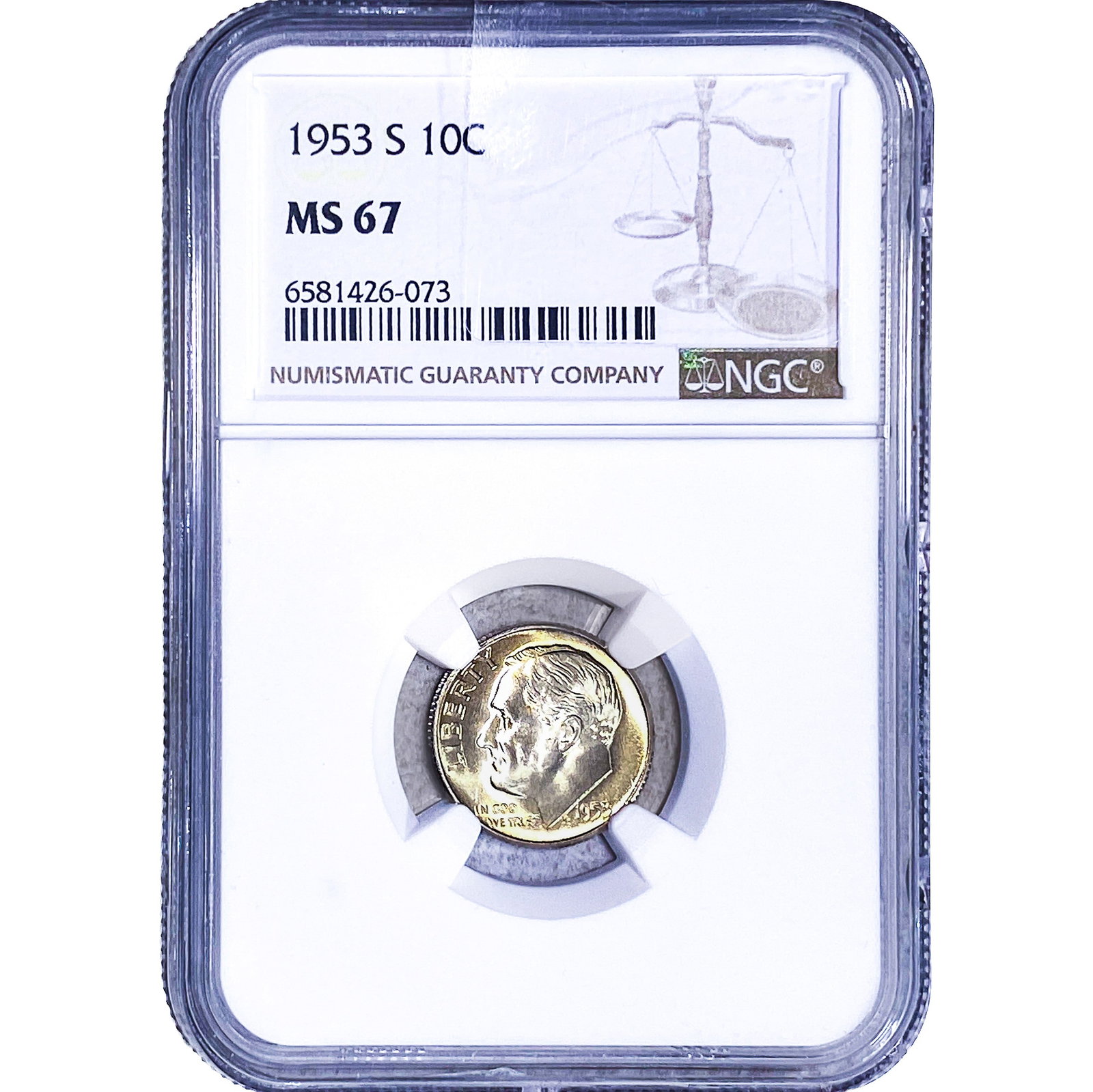 1953-S Roosevelt Dime NGC MS67 (1 of 2)