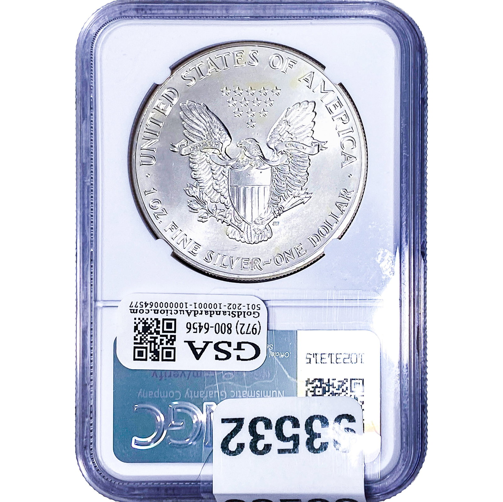 1986 Silver Eagle NGC MS69 - 2