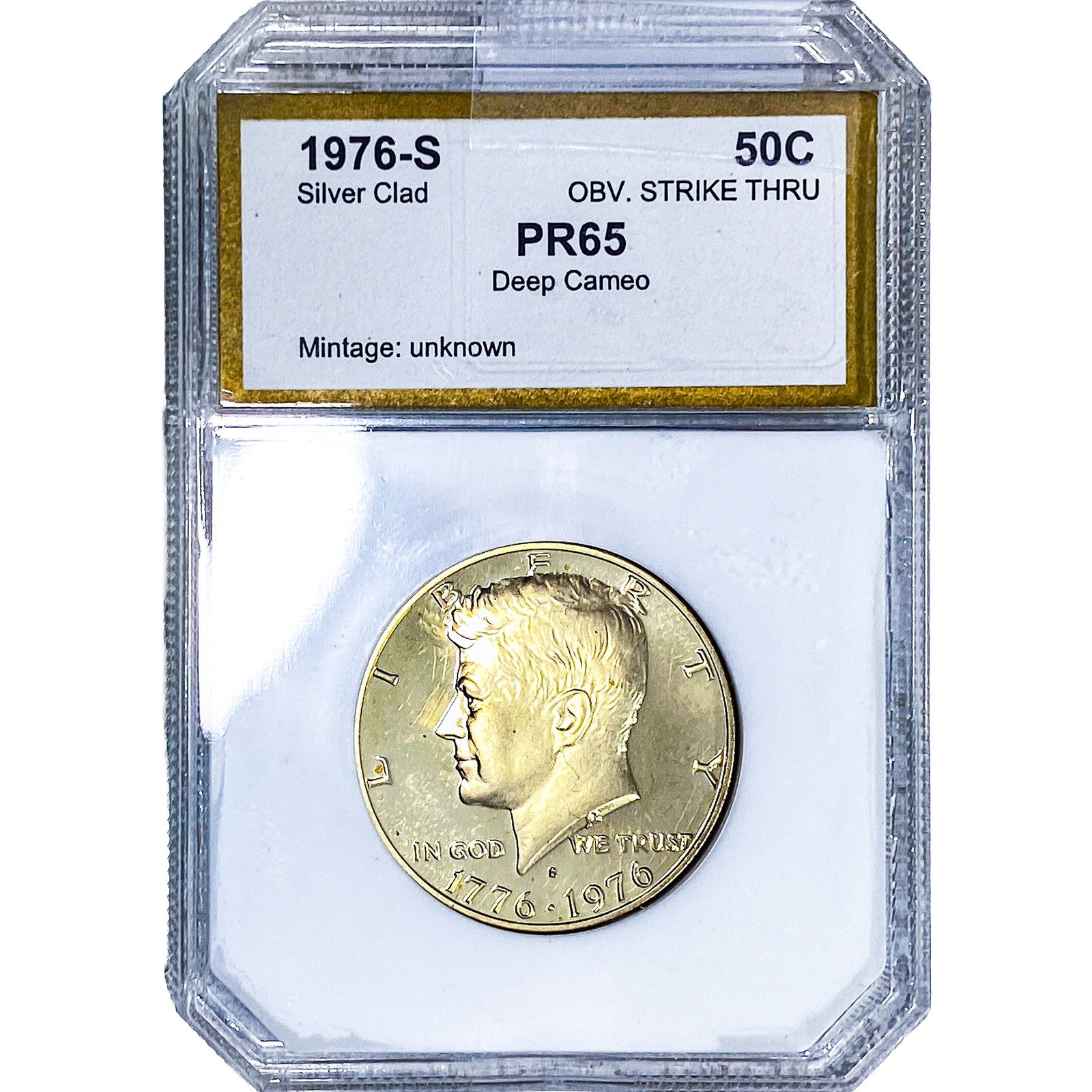 1976-S Kennedy Half Dollar PCI PR65: 1976-S Kennedy Half Dollar PCI PR65
