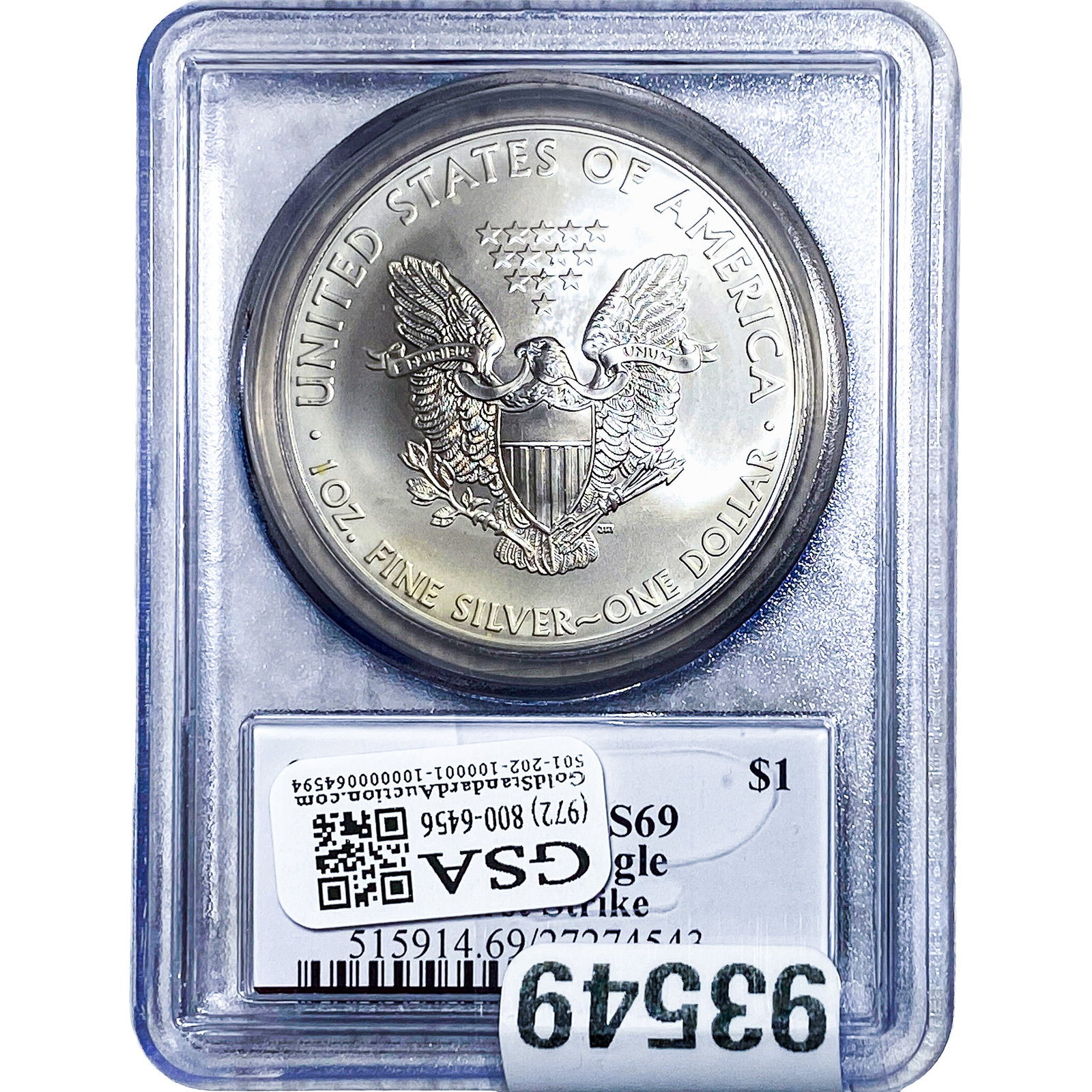 2013 Silver Eagle PCGS MS69 - 2