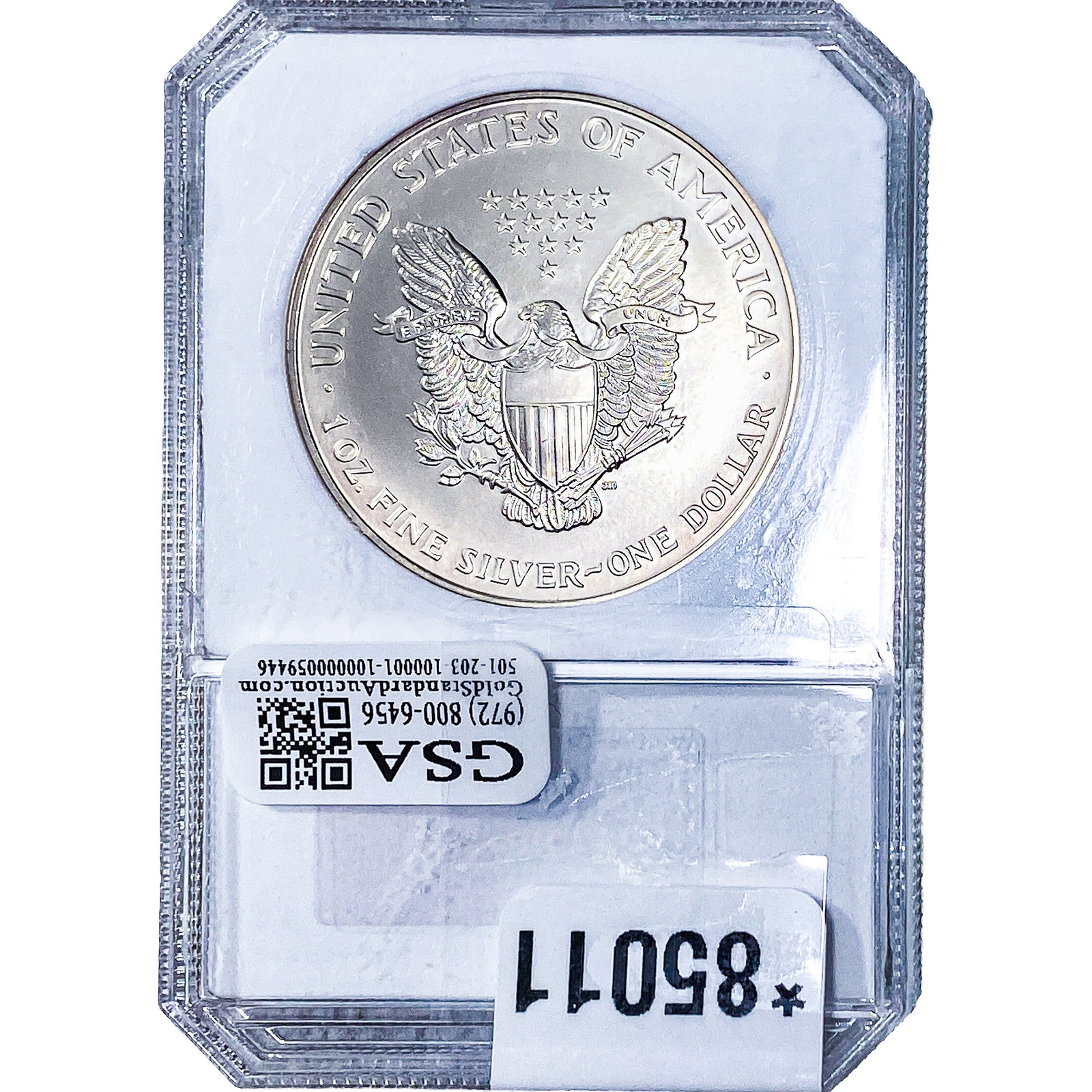 1998 Silver Eagle PCI MS70 - 2