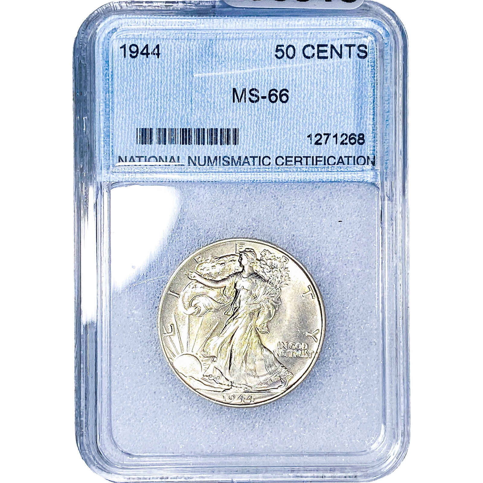 1944 Walking Liberty Half Dollar NNC MS66: 1944 Walking Liberty Half Dollar NNC MS66