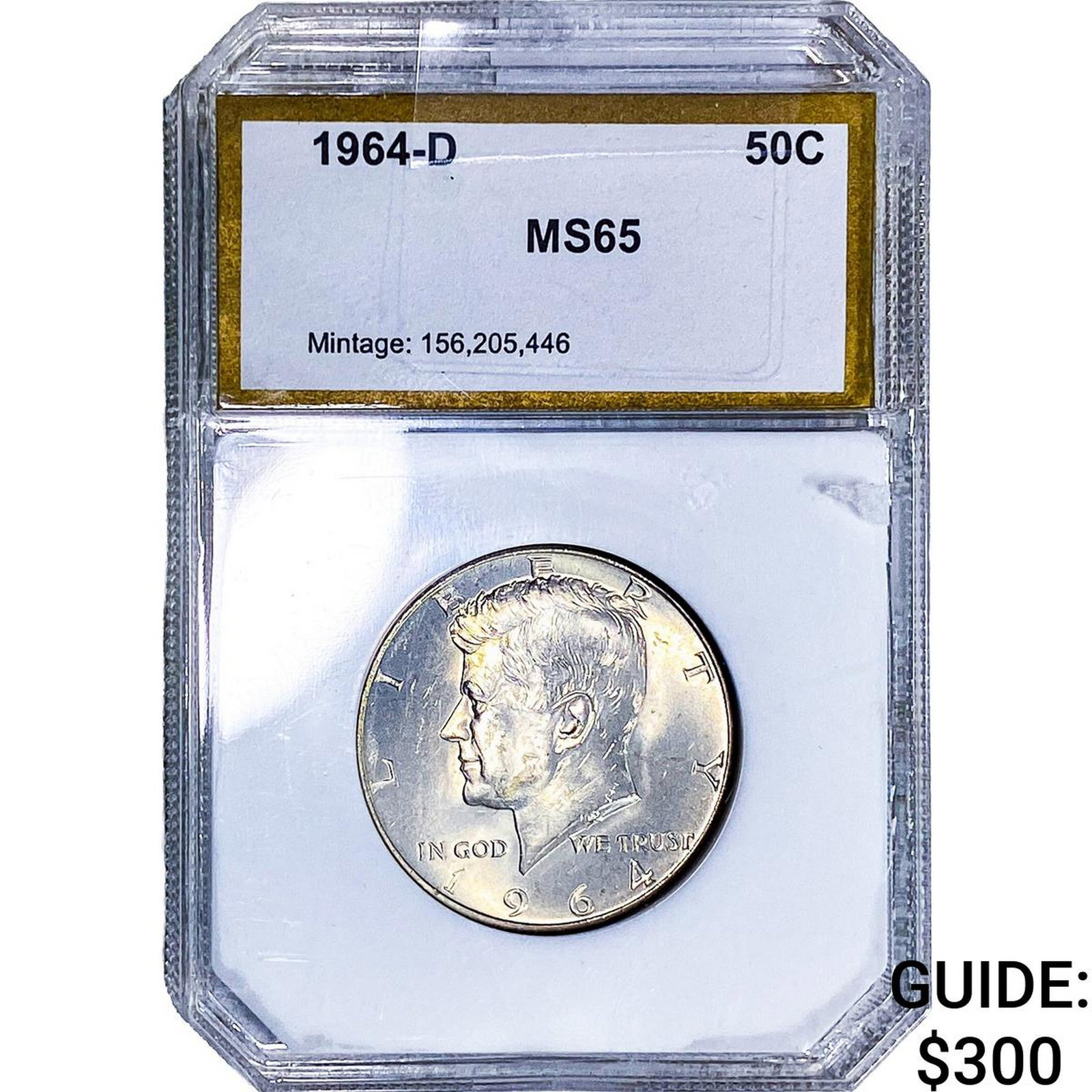 1964-D Kennedy Half Dollar PCI MS65: 1964-D Kennedy Half Dollar PCI MS65