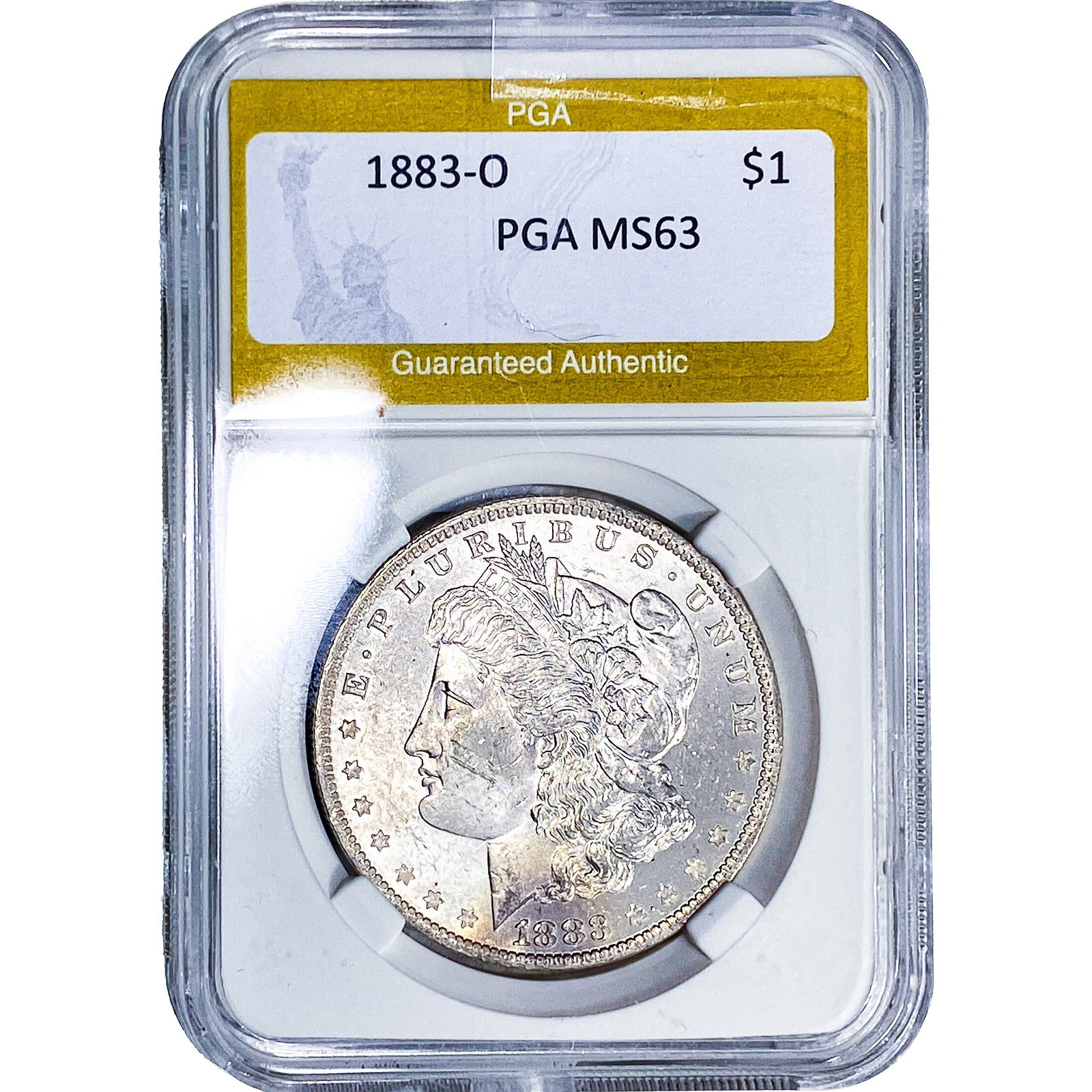 1883-O Morgan Silver Dollar PGA MS63: 1883-O Morgan Silver Dollar PGA MS63