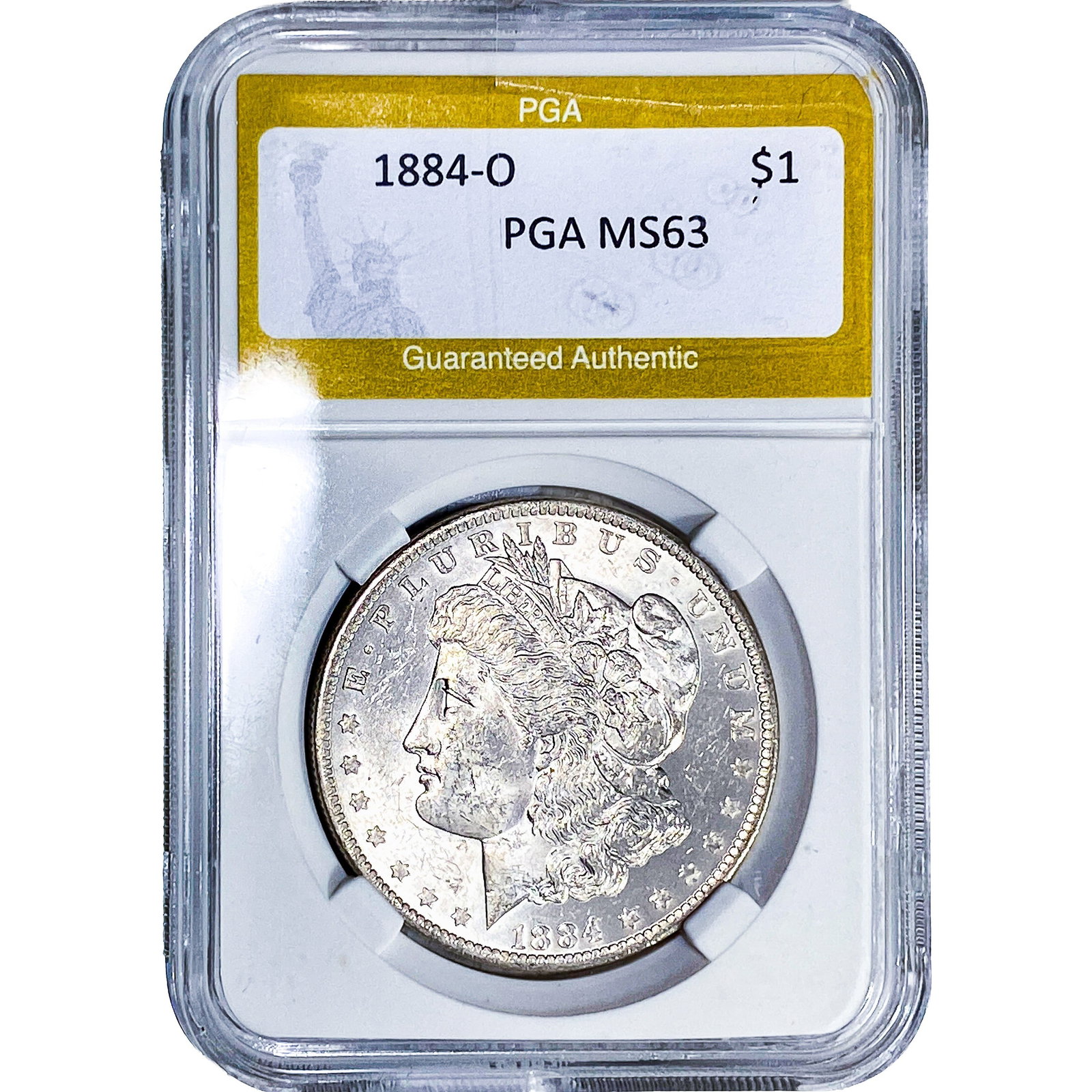 1884-O Morgan Silver Dollar PGA MS63 (1 of 2)