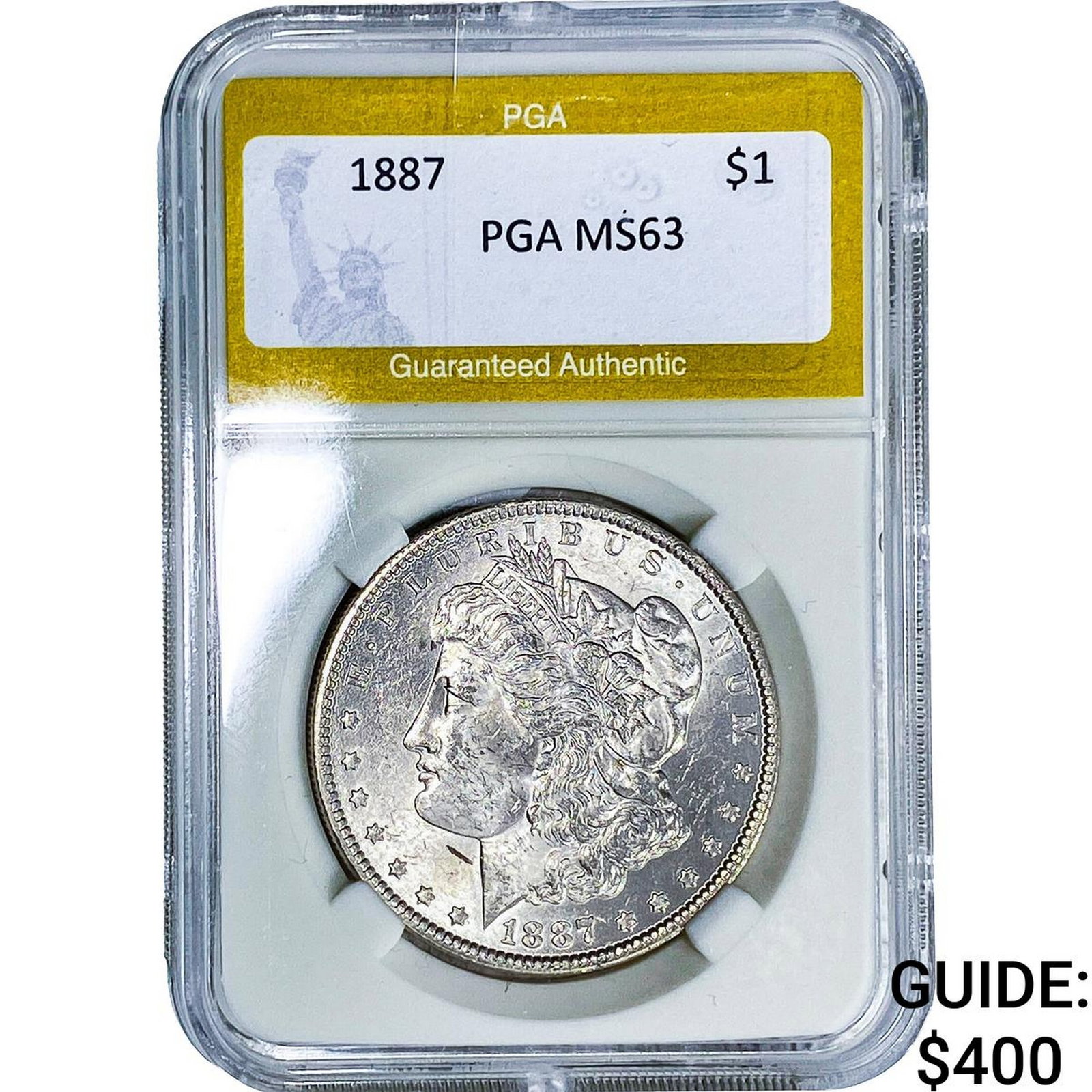 1887 Morgan Silver Dollar PGA MS63 (1 of 2)