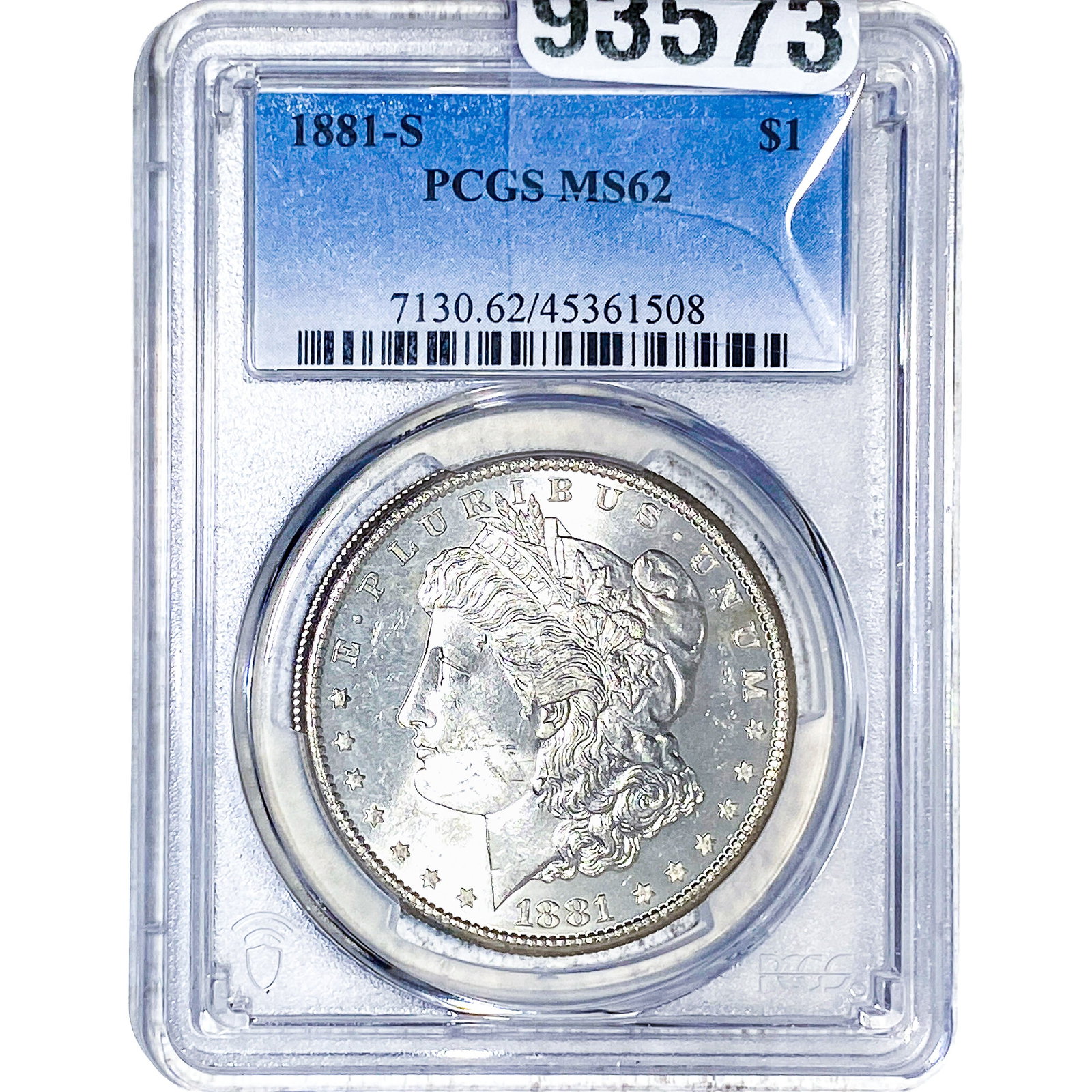 1881-S Morgan Silver Dollar PCGS MS62 (1 of 2)